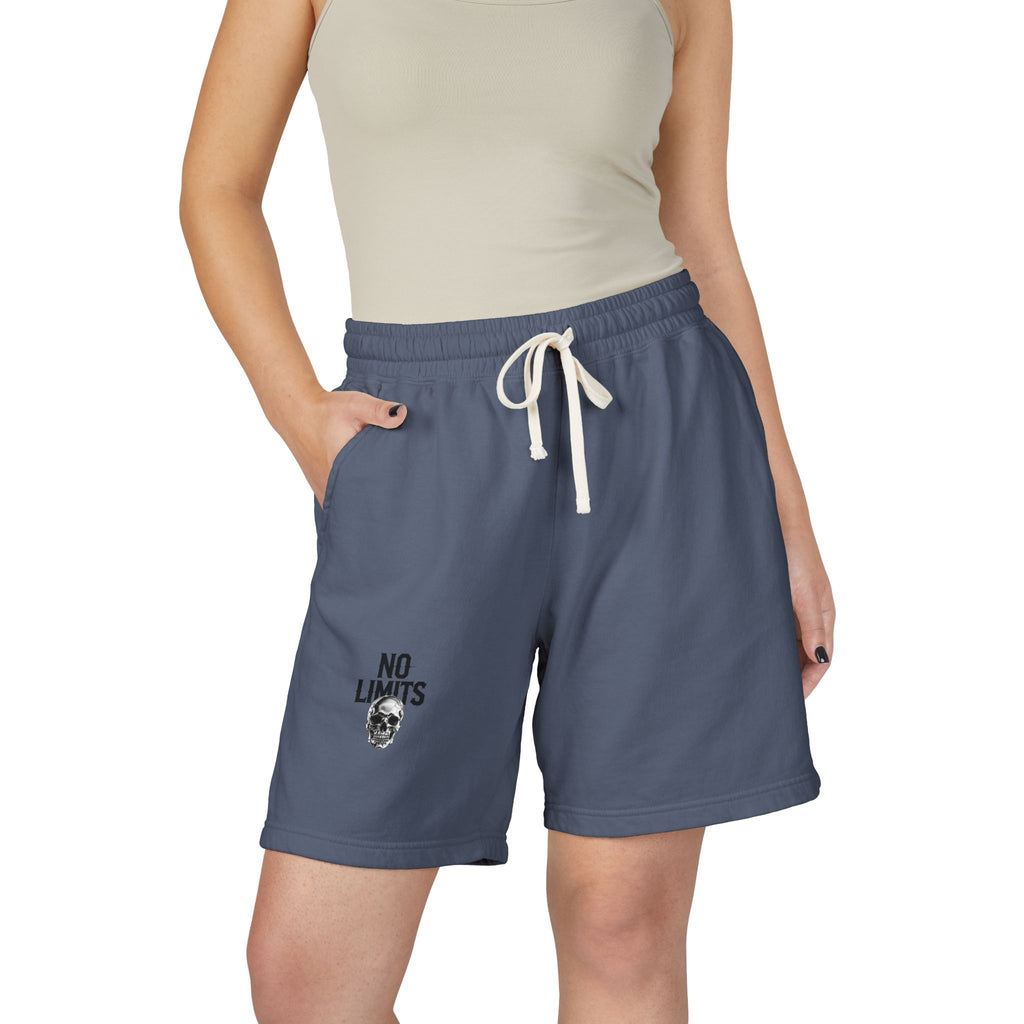 No Limits Fleece Sweat Shorts — Lightweight Garment-Dyed Casual Shorts