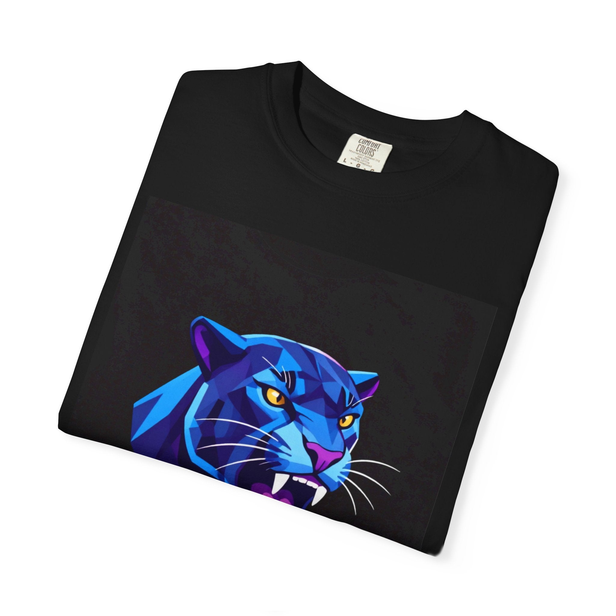 Fearless Panther T-Shirt — Bold Blue Panther Graphic Tee