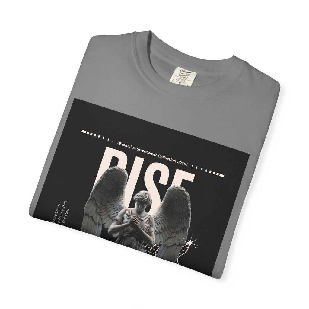 Rise Angel Graphic T-Shirt — Gothic Statue Streetwear Tee