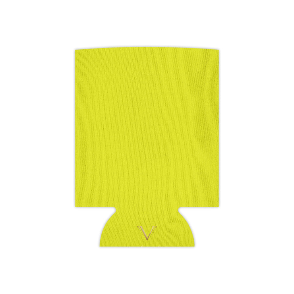 Neon Yellow Can Cooler Sleeve — Insulated Beverage Koozie for Parties & Outdoor Events