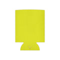 Neon Yellow Can Cooler Sleeve — Insulated Beverage Koozie for Parties & Outdoor Events