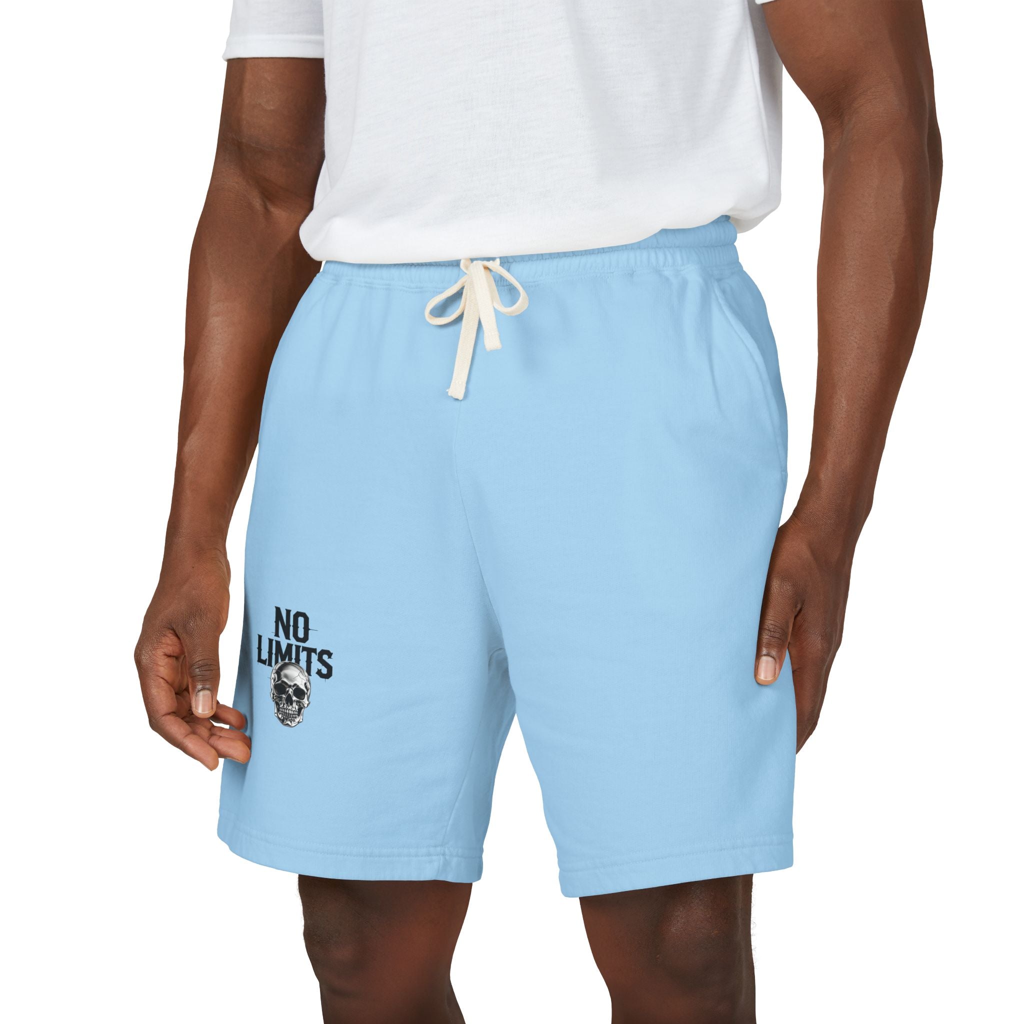 No Limits Fleece Sweat Shorts — Lightweight Garment-Dyed Casual Shorts