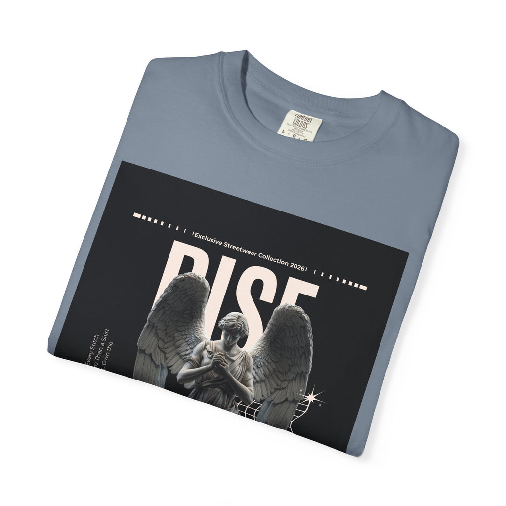 Rise Angel Graphic T-Shirt — Gothic Statue Streetwear Tee
