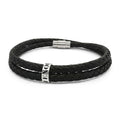 Leather Bracelet with Beads (Engraving)