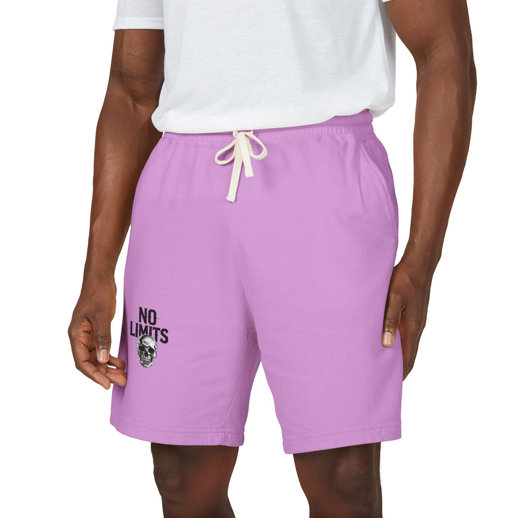 No Limits Fleece Sweat Shorts — Lightweight Garment-Dyed Casual Shorts