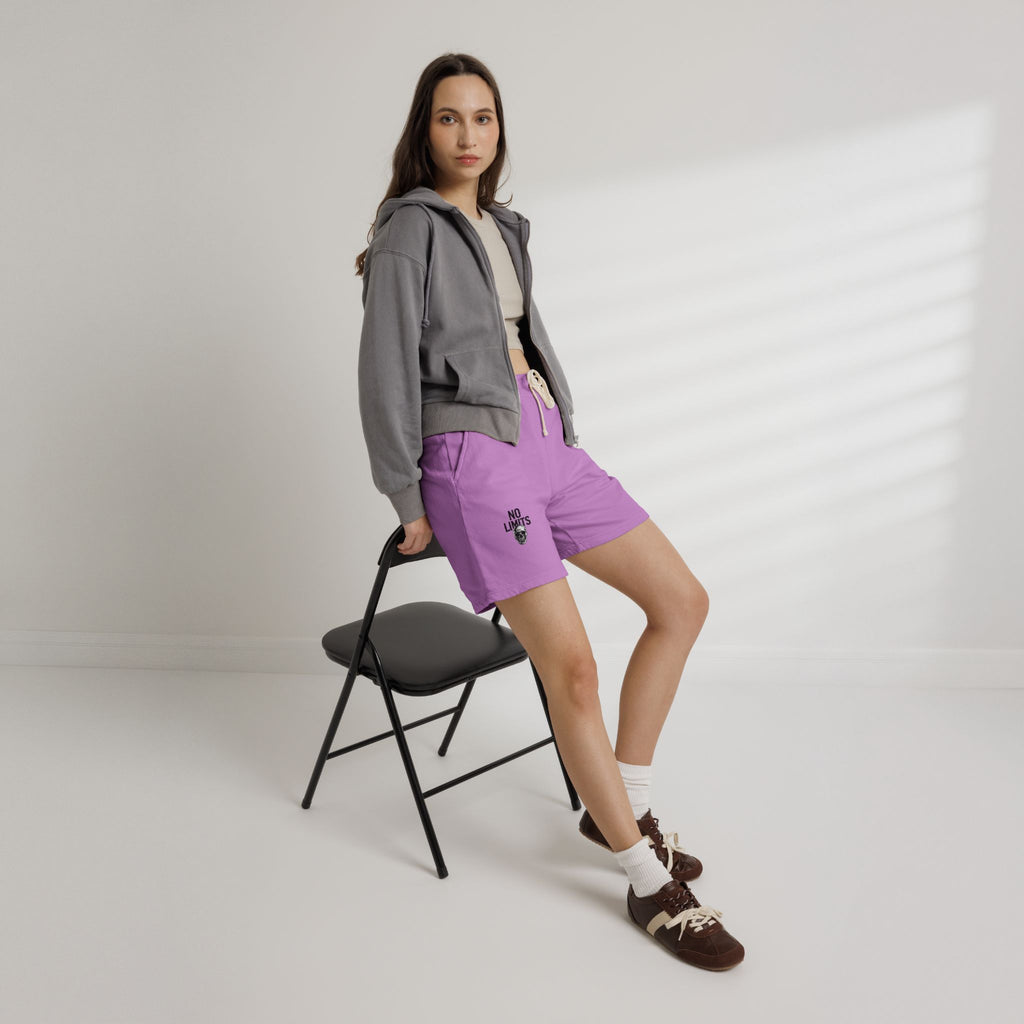 No Limits Fleece Sweat Shorts — Lightweight Garment-Dyed Casual Shorts