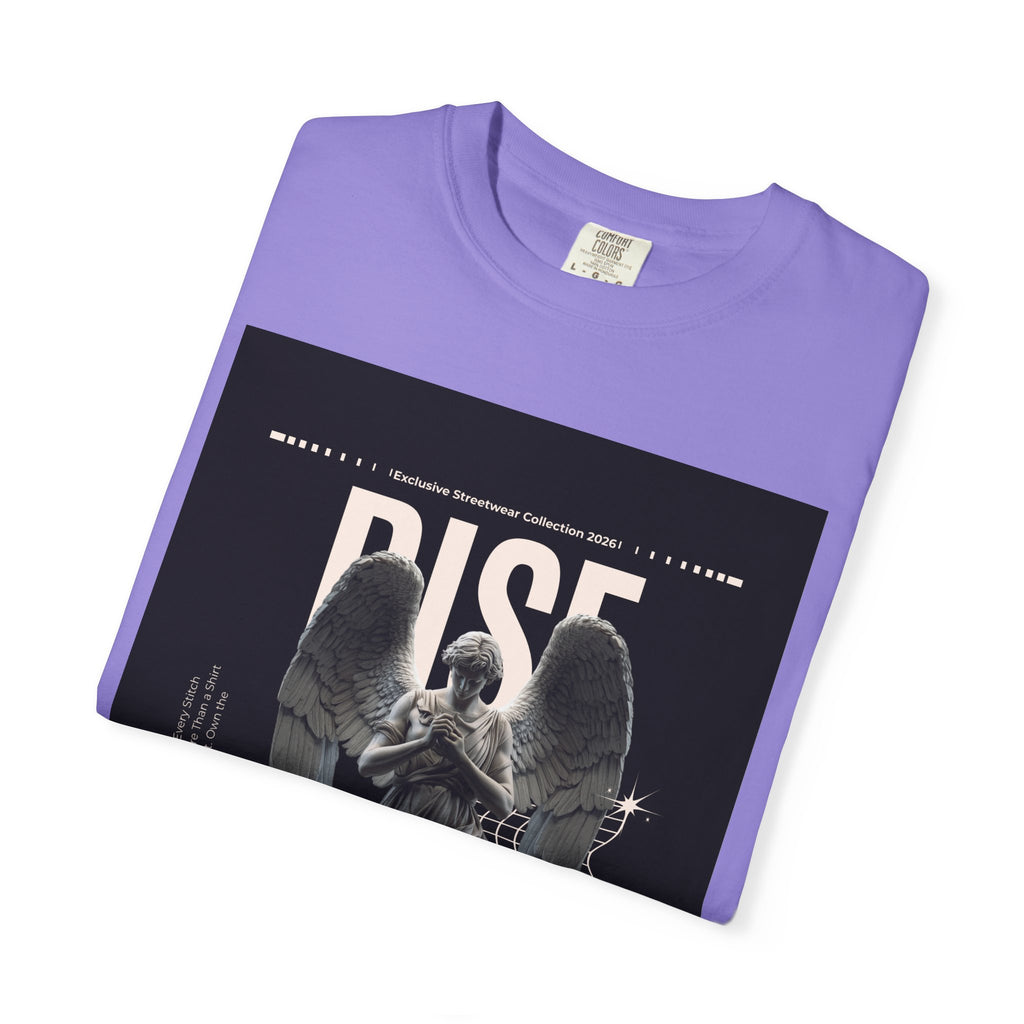 Rise Angel Graphic T-Shirt — Gothic Statue Streetwear Tee