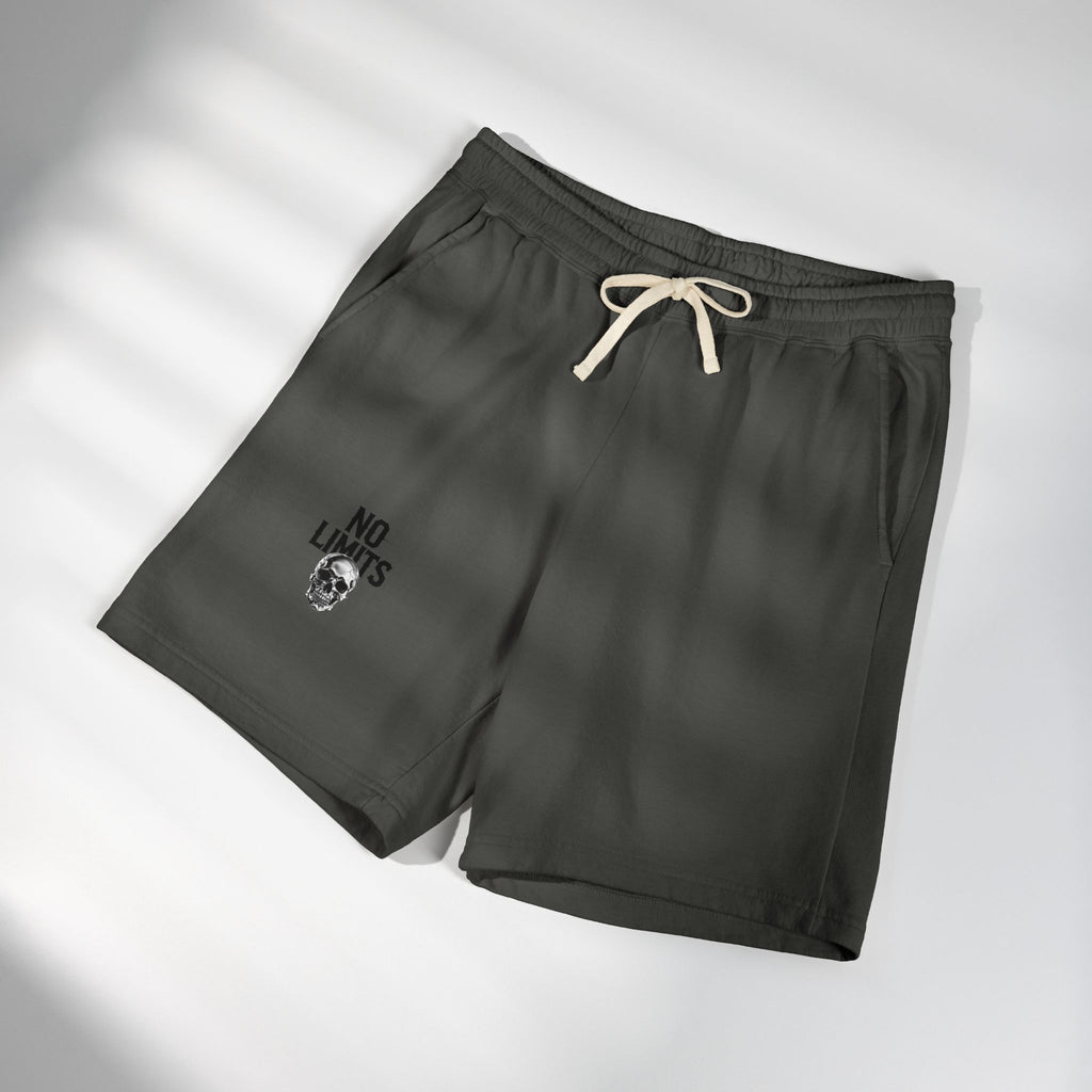 No Limits Fleece Sweat Shorts — Lightweight Garment-Dyed Casual Shorts