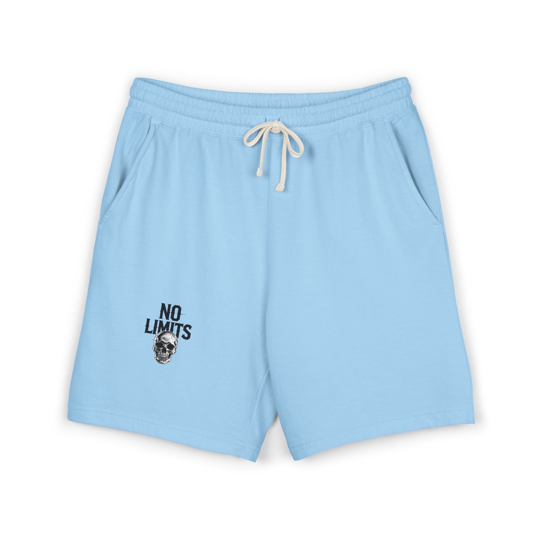 No Limits Fleece Sweat Shorts — Lightweight Garment-Dyed Casual Shorts