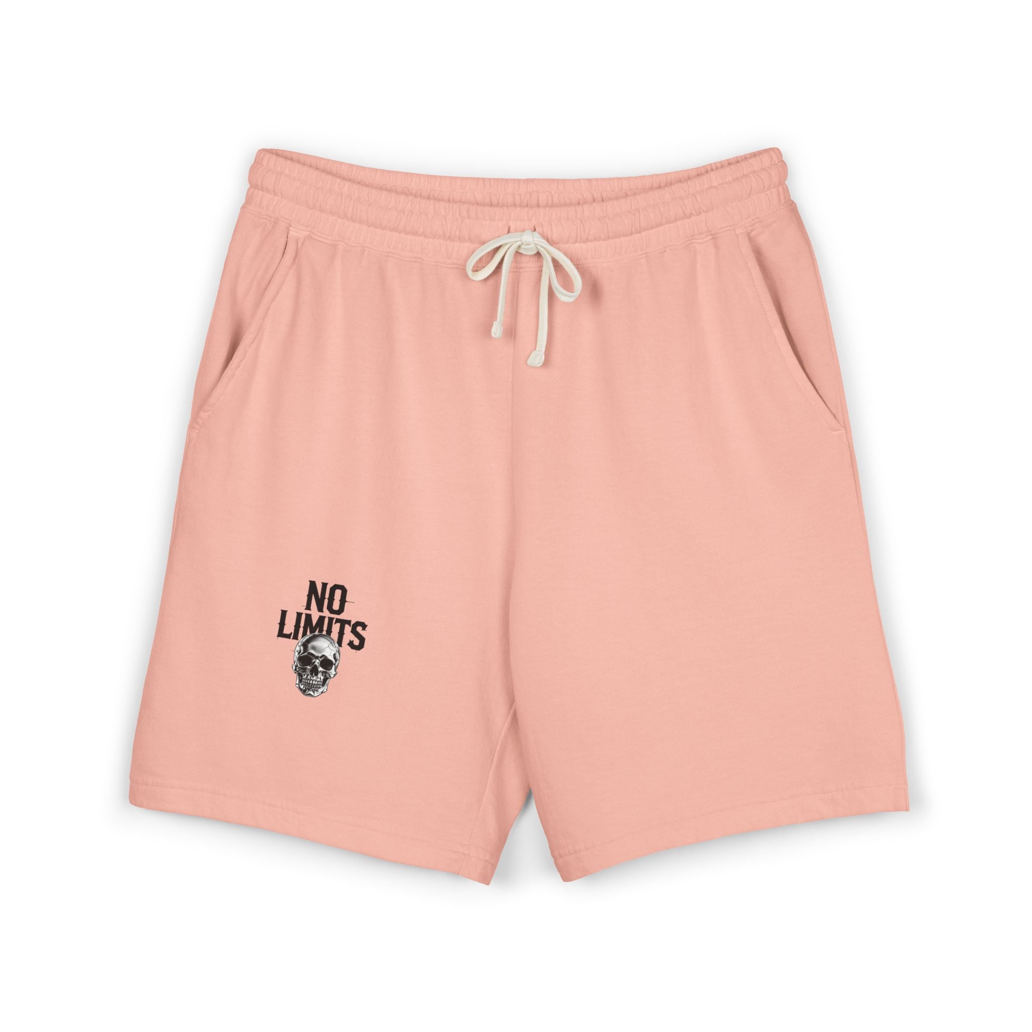 No Limits Fleece Sweat Shorts — Lightweight Garment-Dyed Casual Shorts