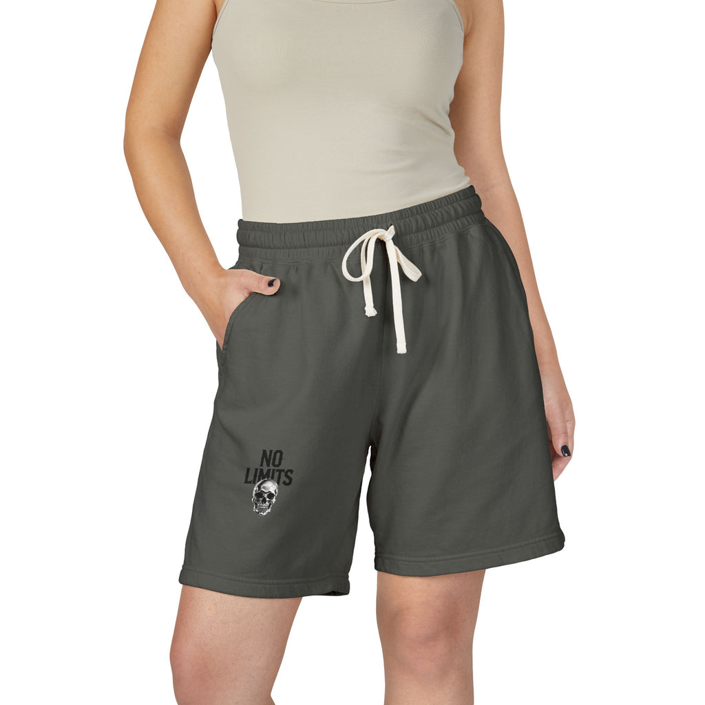 No Limits Fleece Sweat Shorts — Lightweight Garment-Dyed Casual Shorts