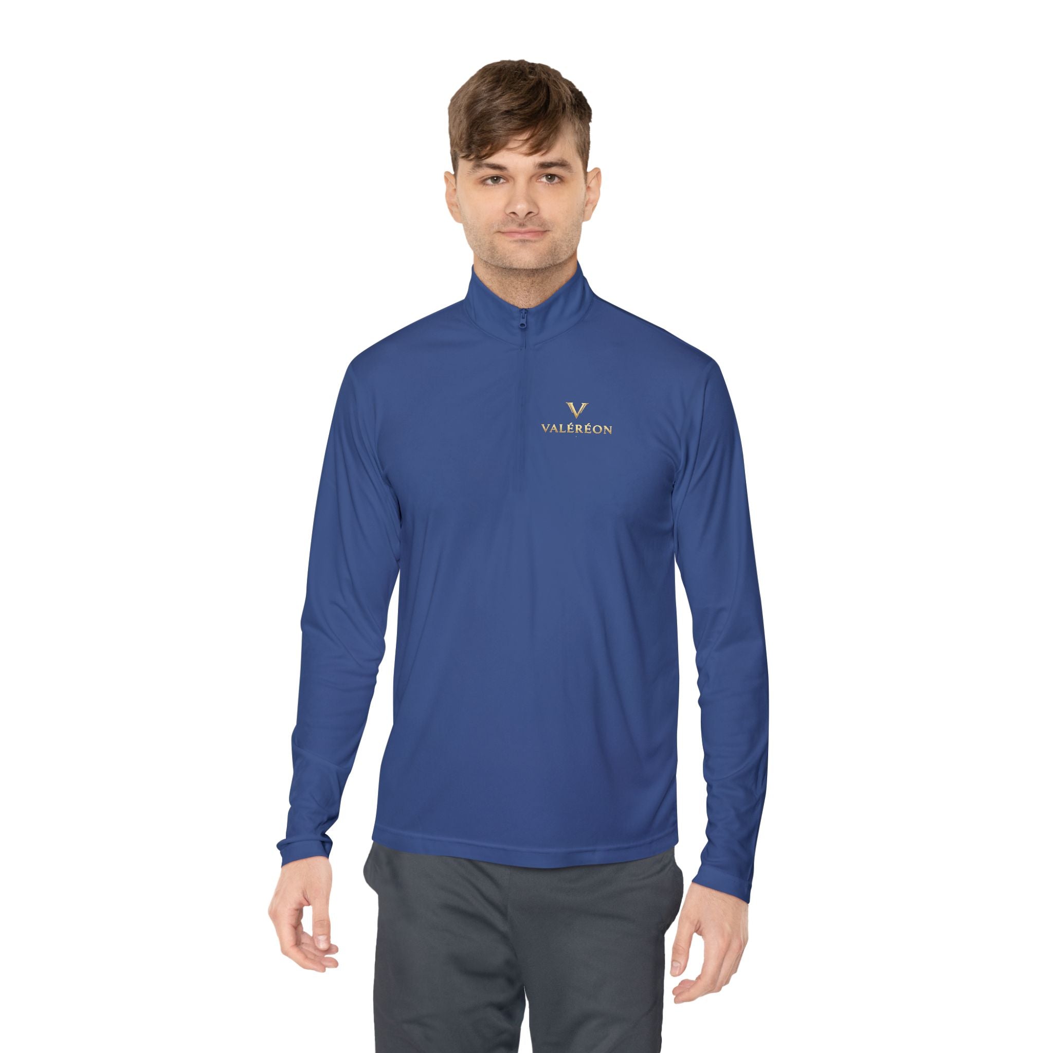 Embroidered Valianton Logo Quarter-Zip Pullover