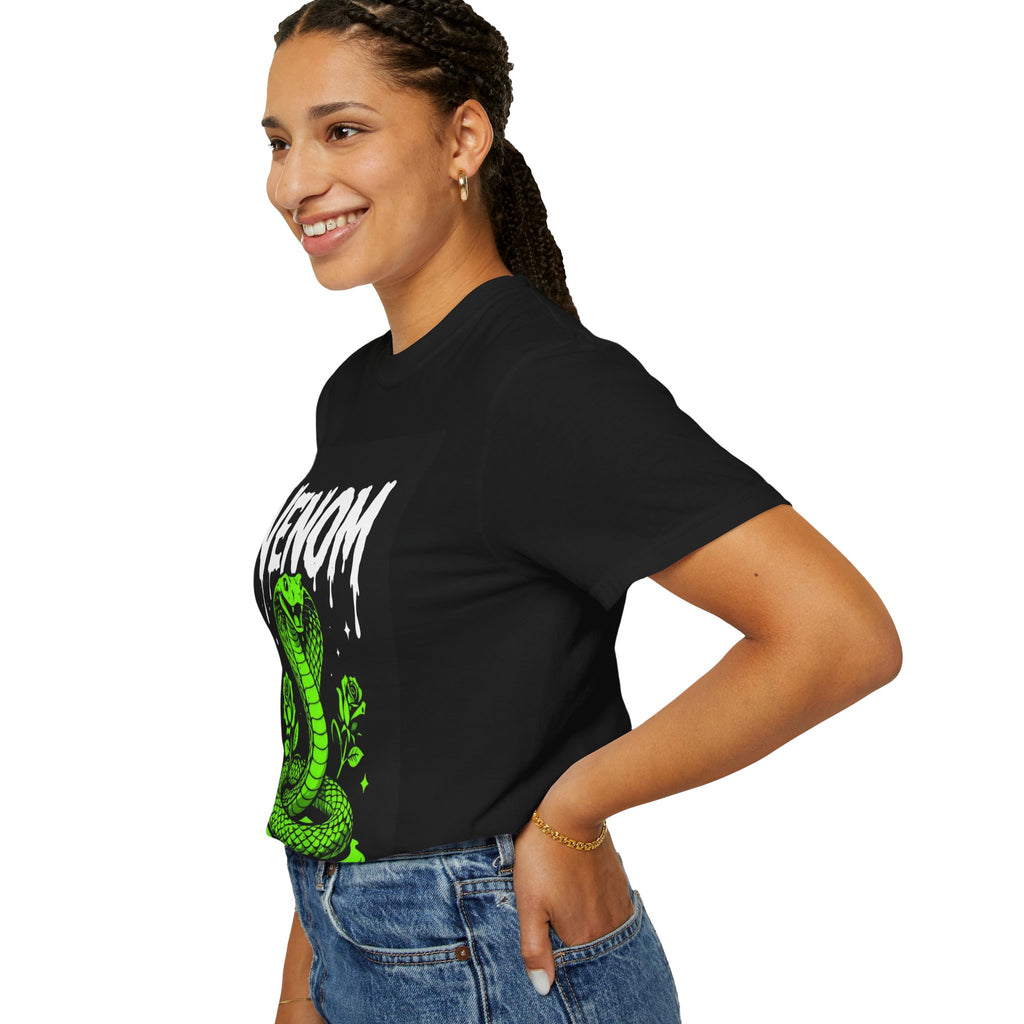 Venom Green Cobra T‑Shirt — Neon Snake Graphic Tee