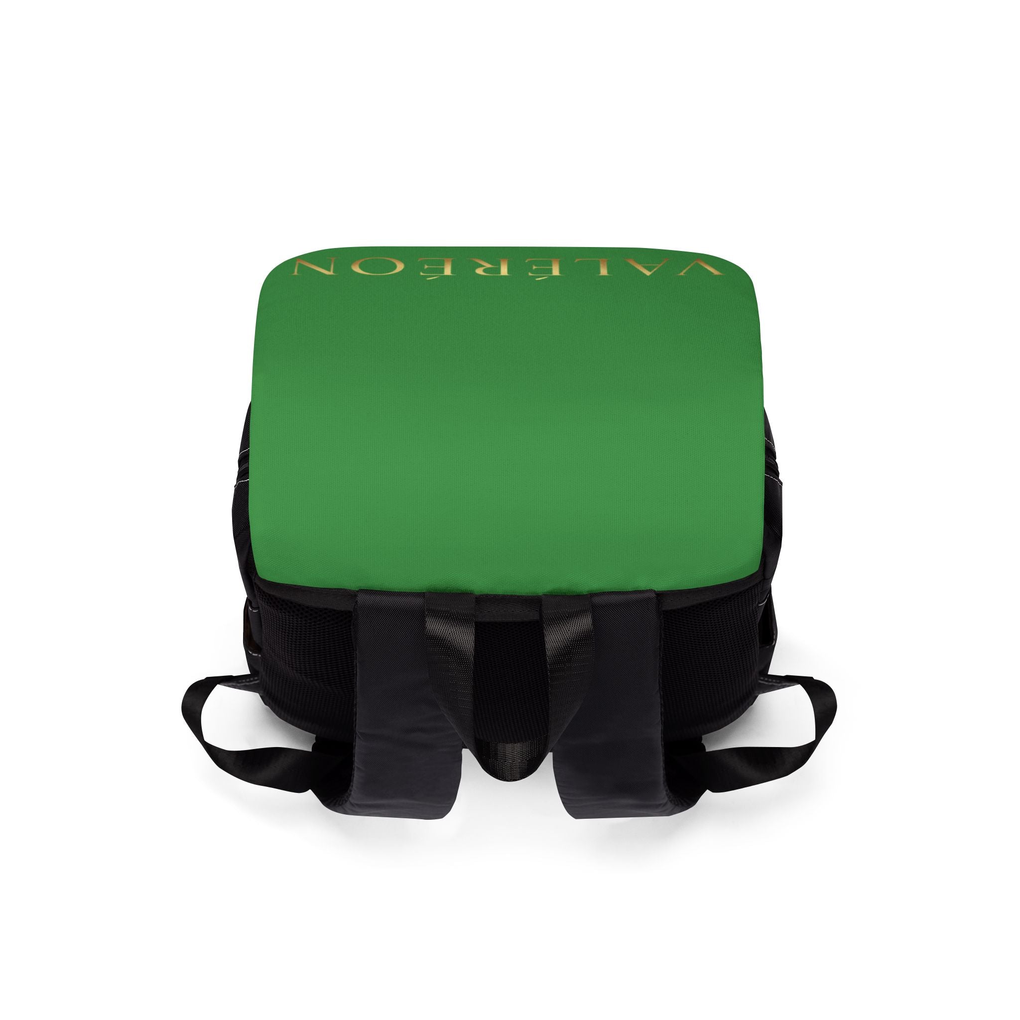 Green Valéreon Backpack — Casual Shoulder Backpack with Elegant Logo