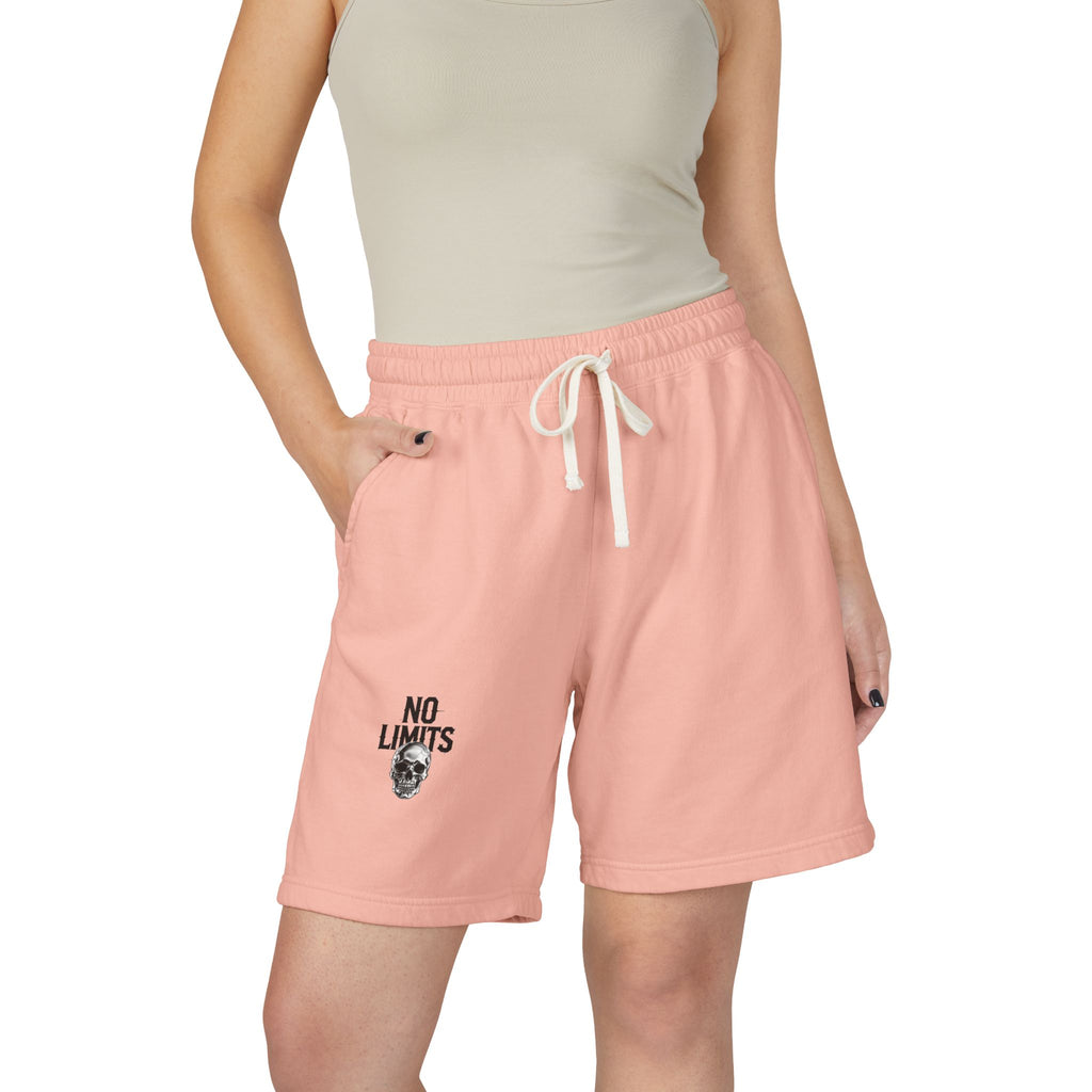 No Limits Fleece Sweat Shorts — Lightweight Garment-Dyed Casual Shorts