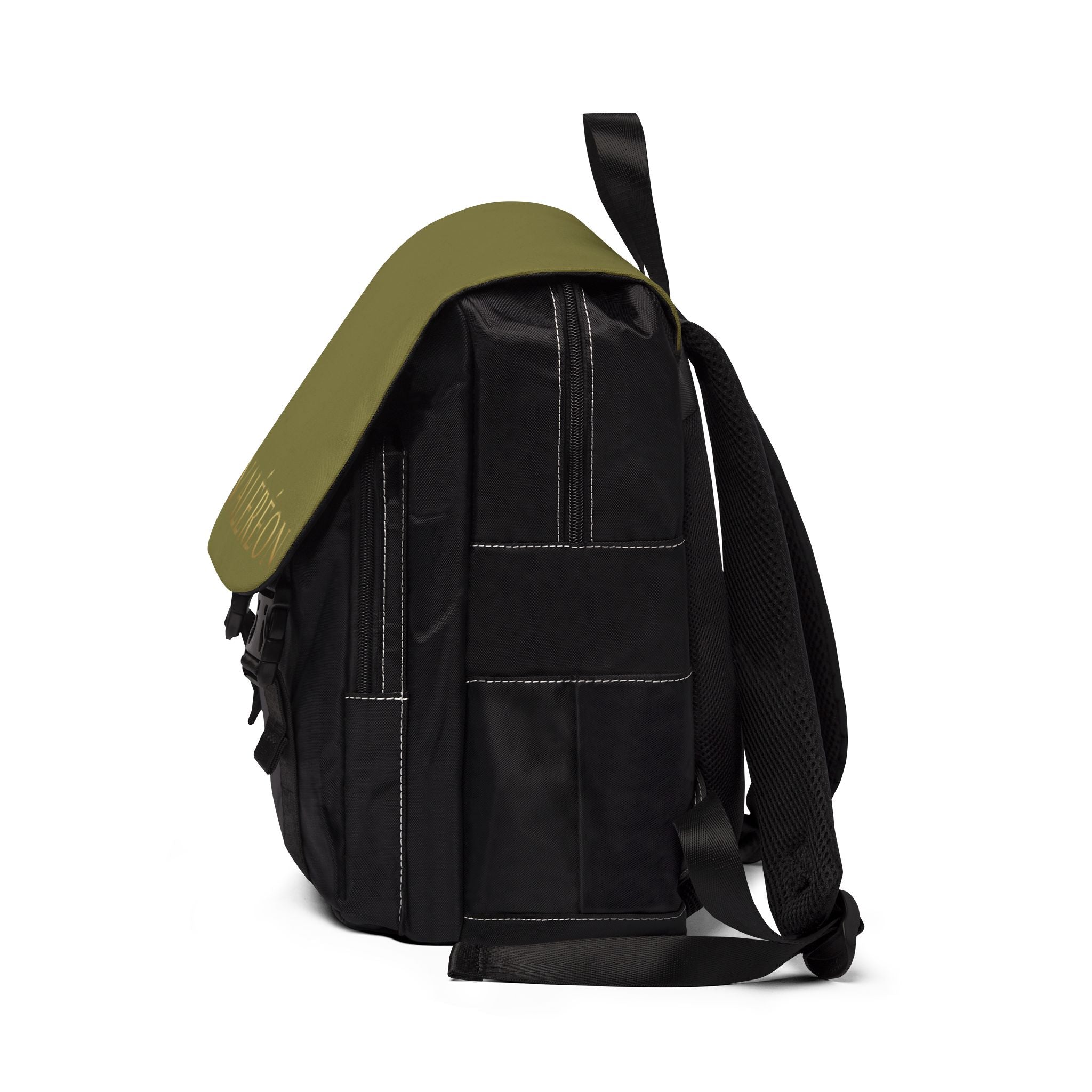 Olive Valéréon Canvas Backpack — Casual Shoulder Daypack