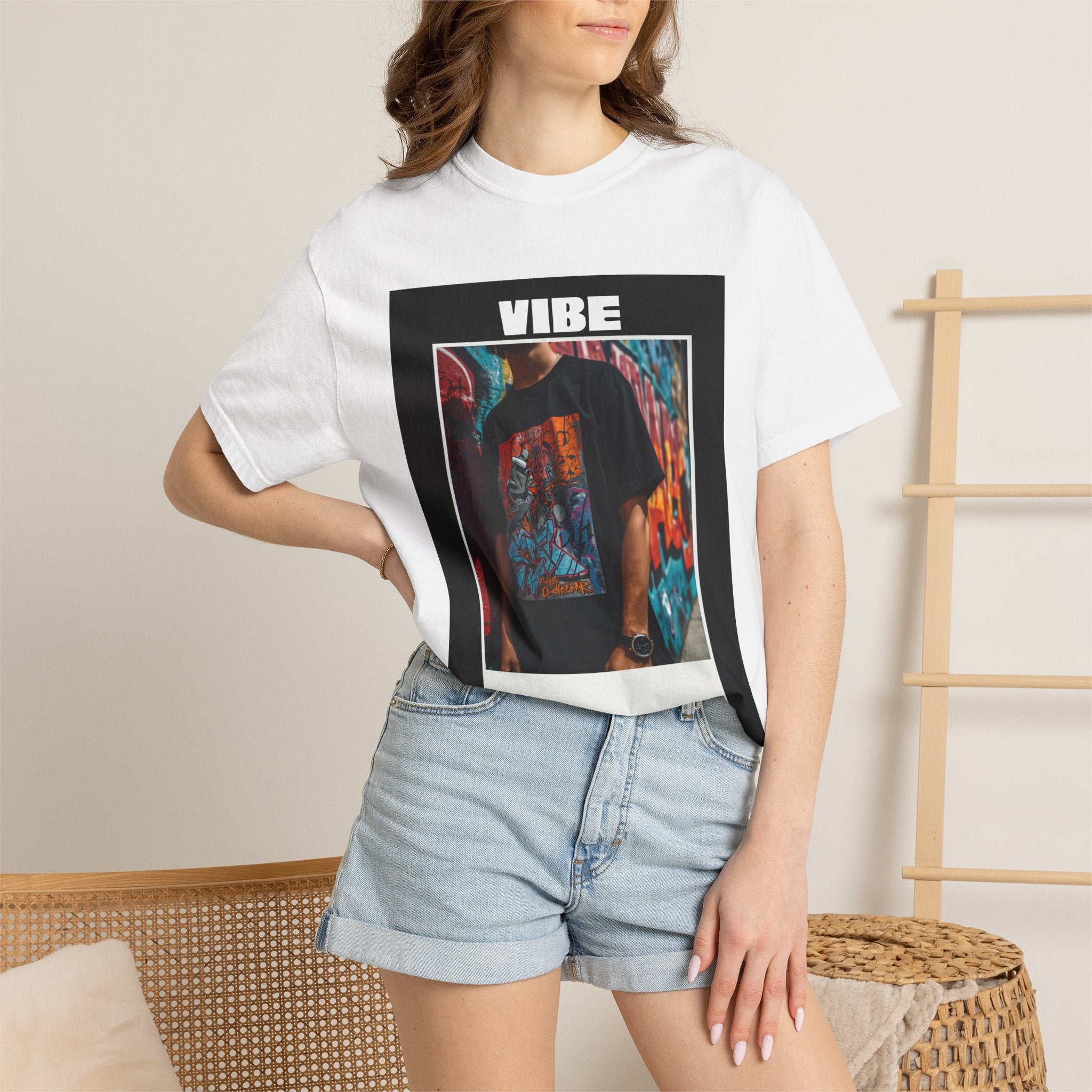 Vibe Graphic T-Shirt — Urban Photo-Frame Streetwear Tee