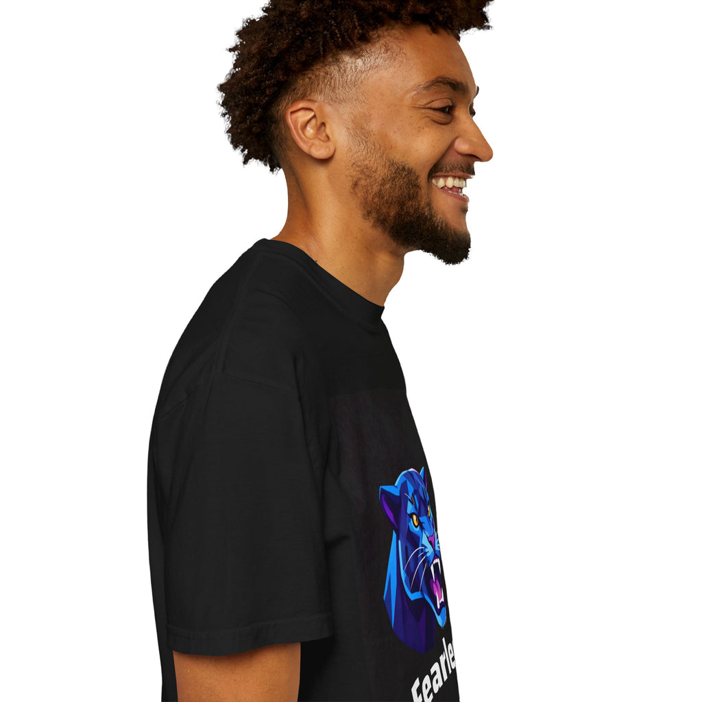 Fearless Panther T-Shirt — Bold Blue Panther Graphic Tee