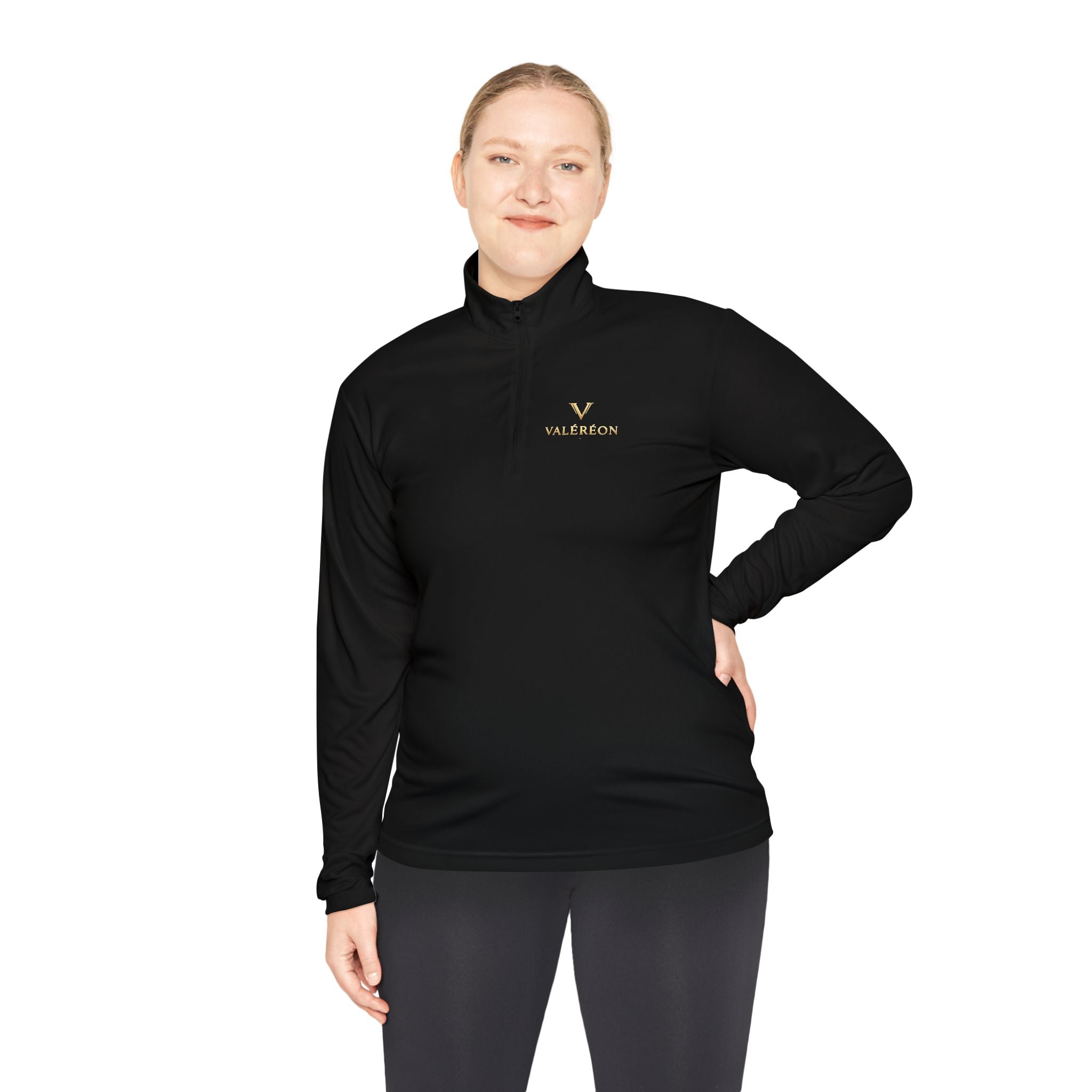 Embroidered Valianton Logo Quarter-Zip Pullover