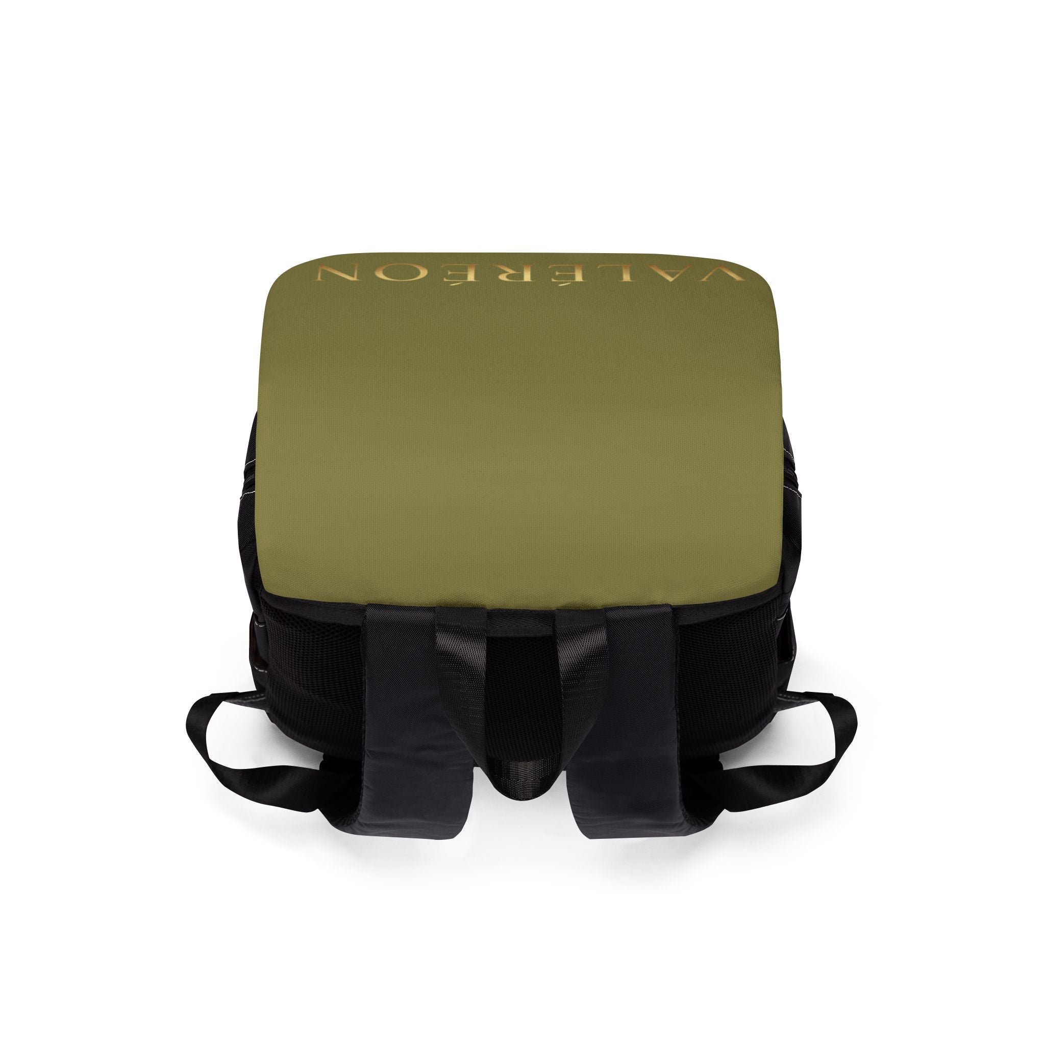 Olive Valéréon Canvas Backpack — Casual Shoulder Daypack