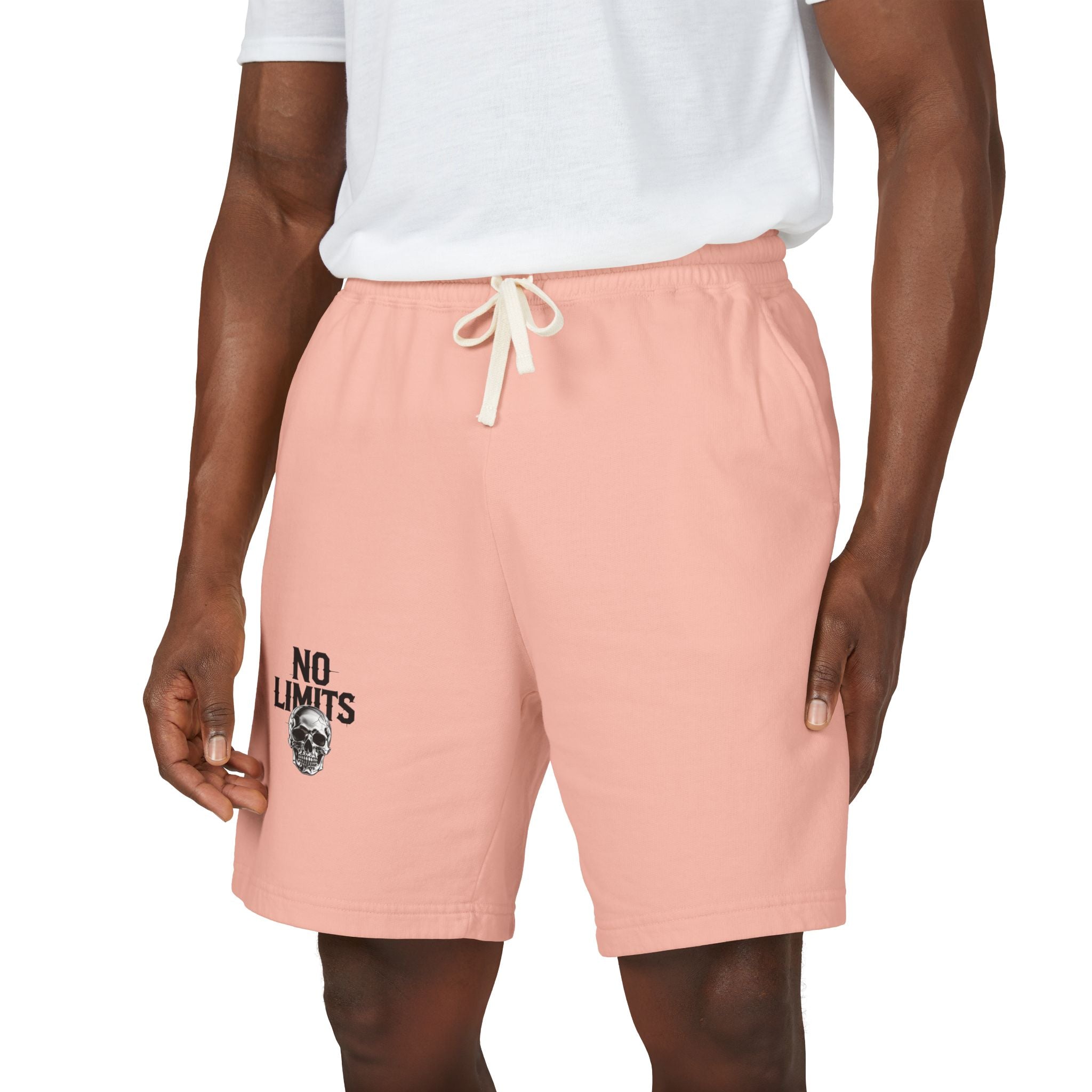 No Limits Fleece Sweat Shorts — Lightweight Garment-Dyed Casual Shorts