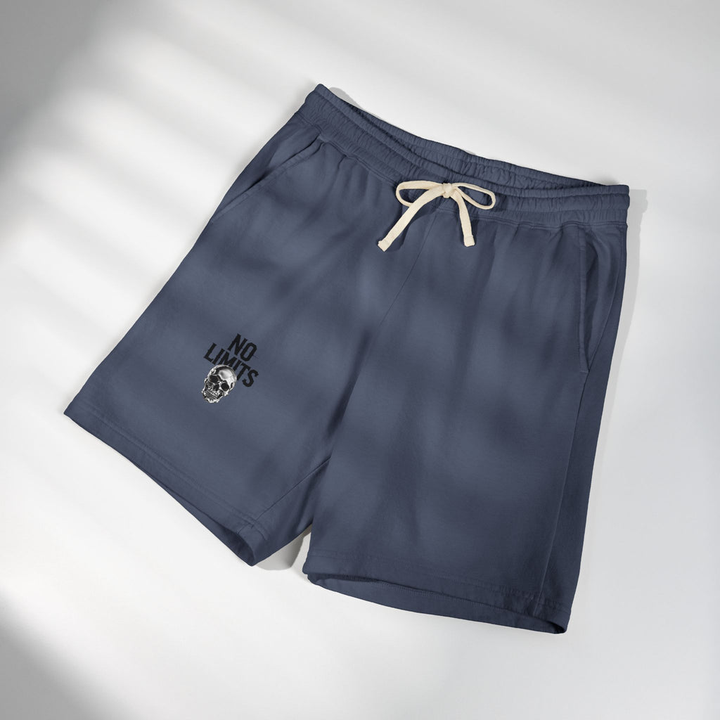 No Limits Fleece Sweat Shorts — Lightweight Garment-Dyed Casual Shorts