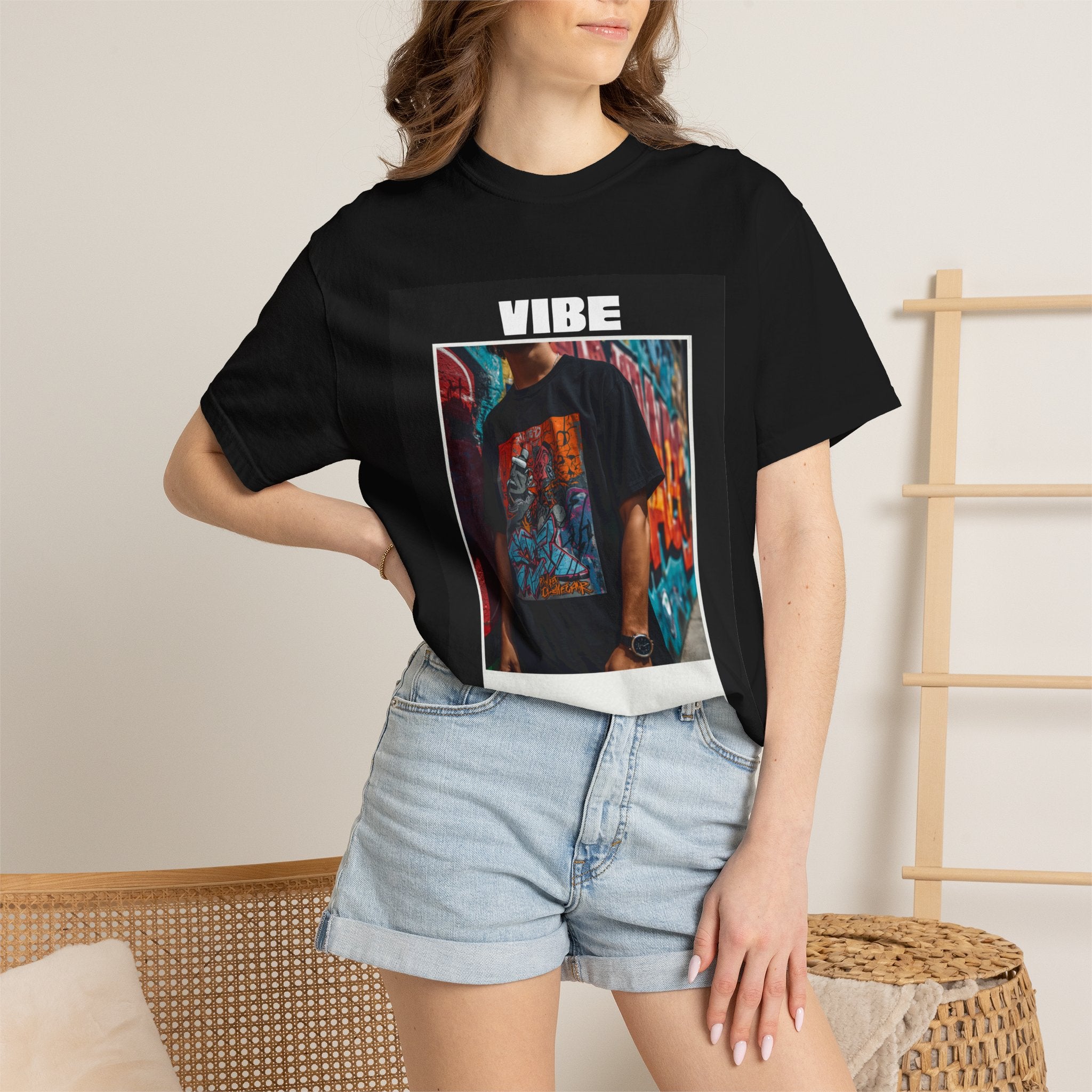 Vibe Graphic T-Shirt — Urban Photo-Frame Streetwear Tee
