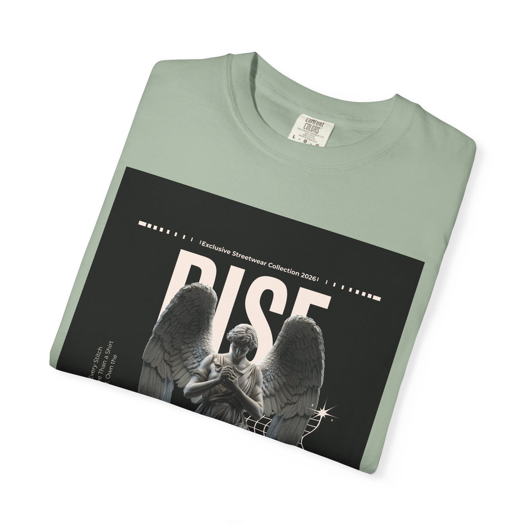 Rise Angel Graphic T-Shirt — Gothic Statue Streetwear Tee