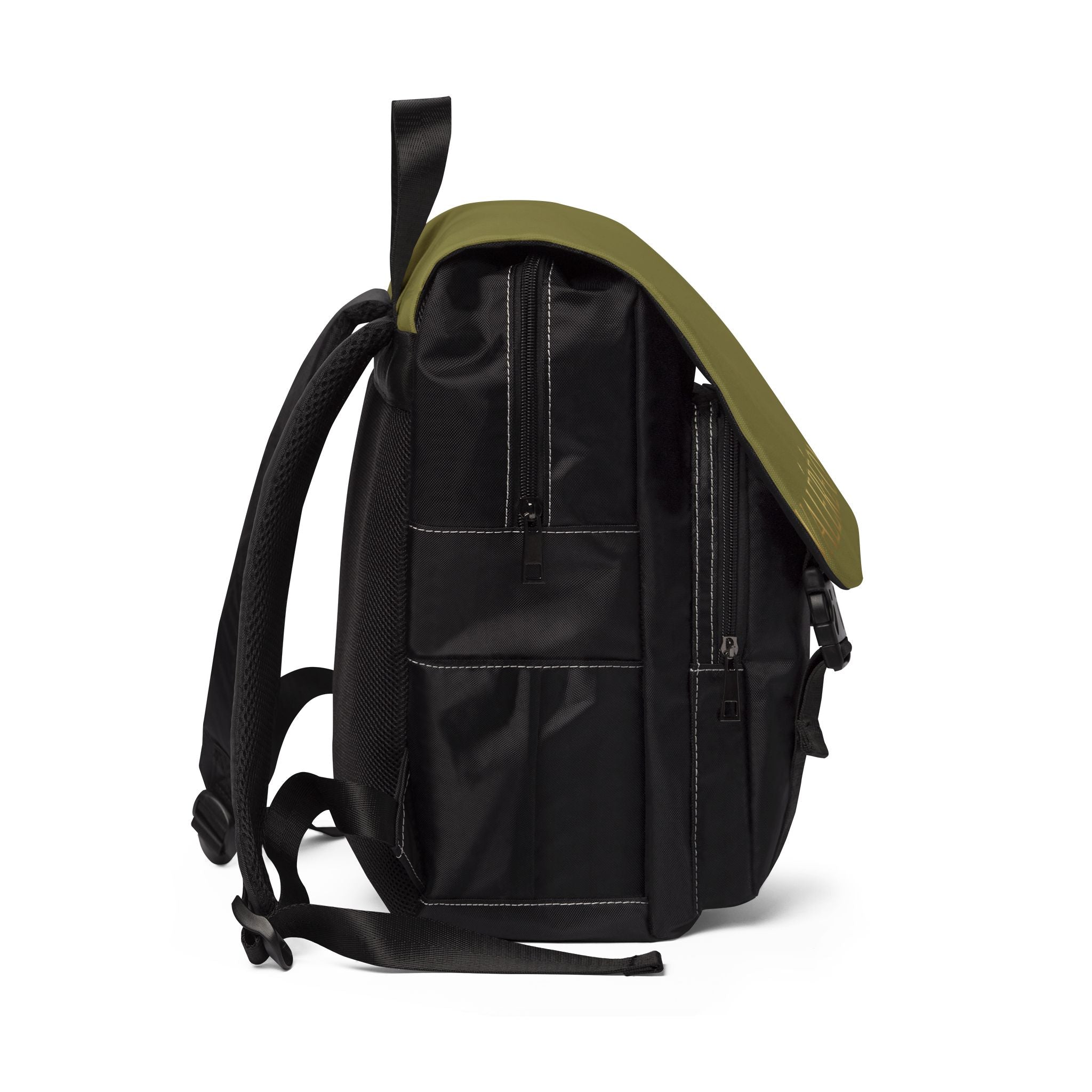 Olive Valéréon Canvas Backpack — Casual Shoulder Daypack