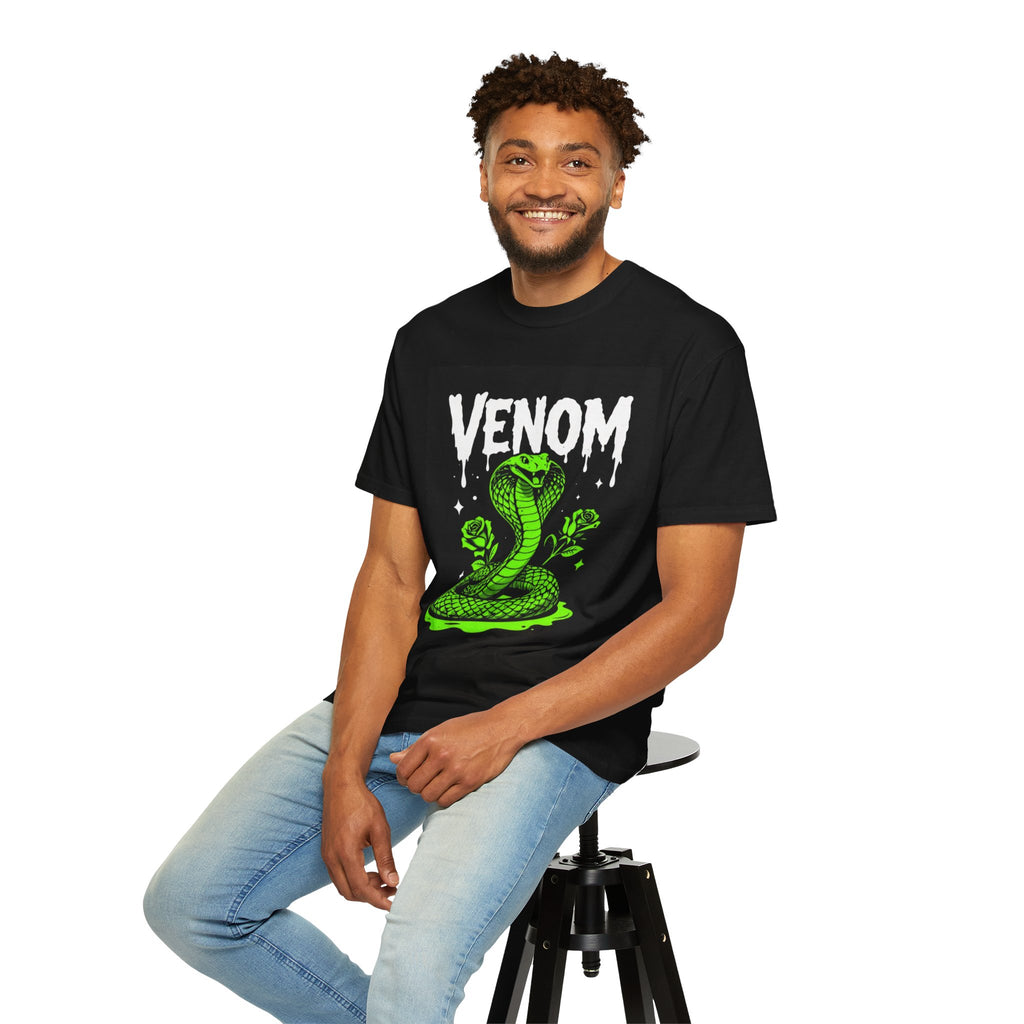 Venom Green Cobra T‑Shirt — Neon Snake Graphic Tee