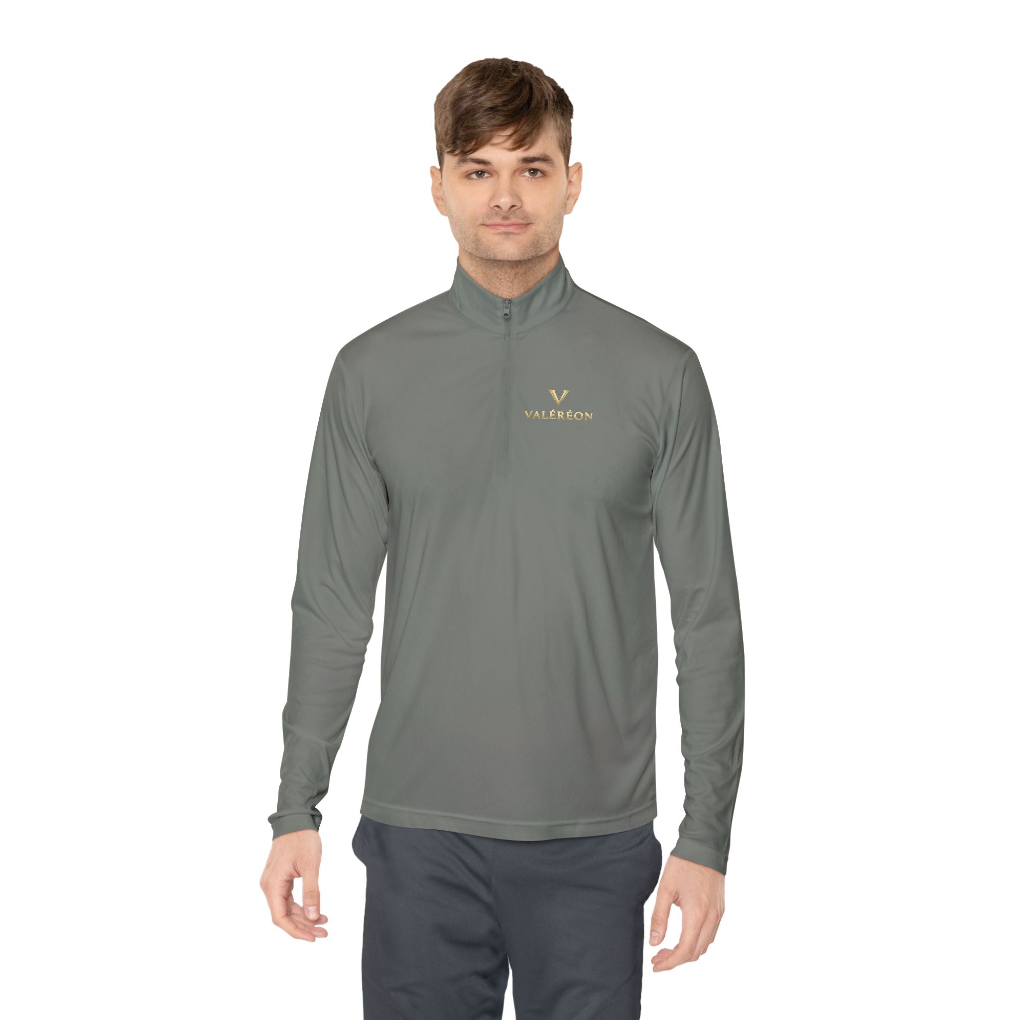 Embroidered Valianton Logo Quarter-Zip Pullover