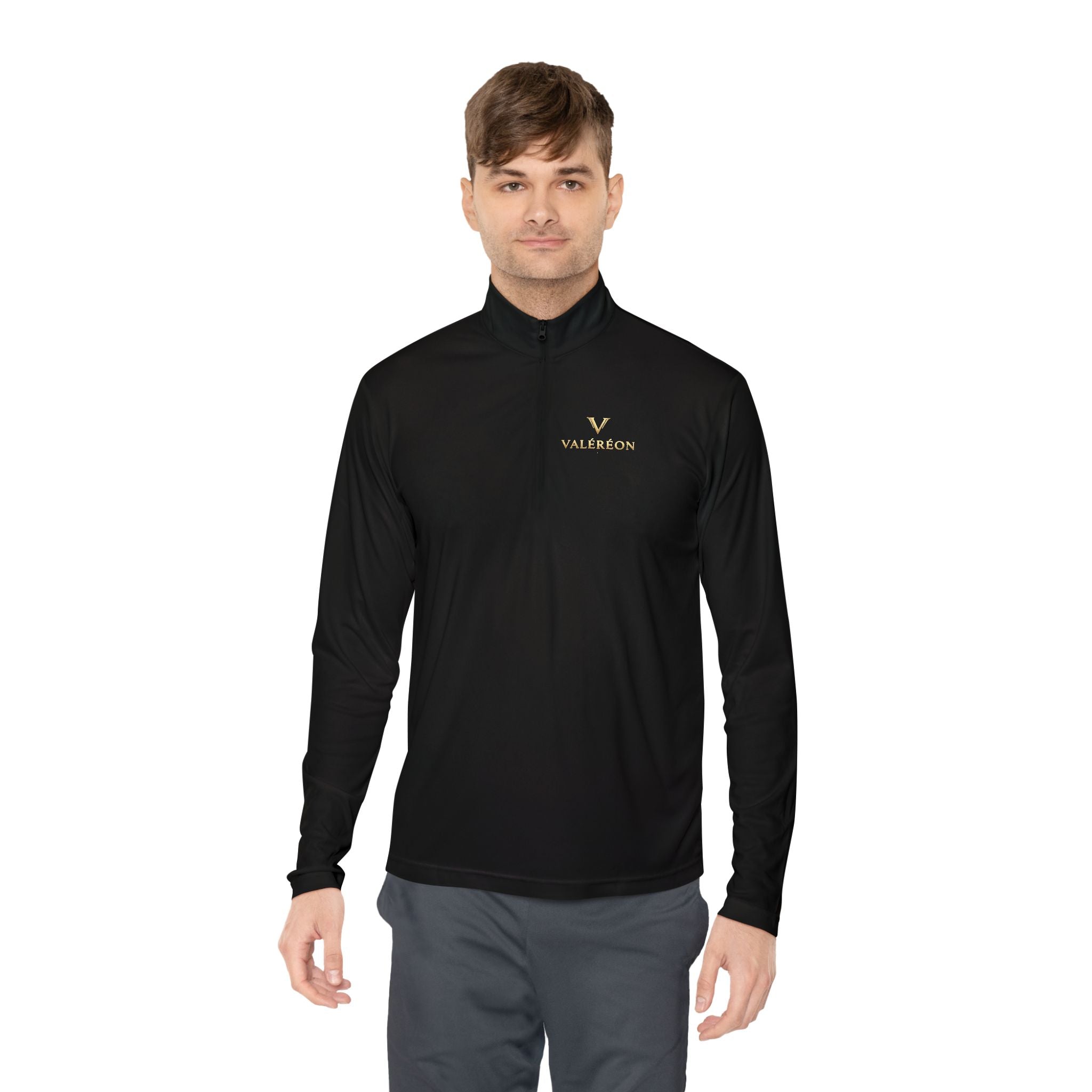 Embroidered Valianton Logo Quarter-Zip Pullover