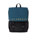 Valrééon Elegant Flap Backpack — Casual Shoulder Bag with Gold Logo