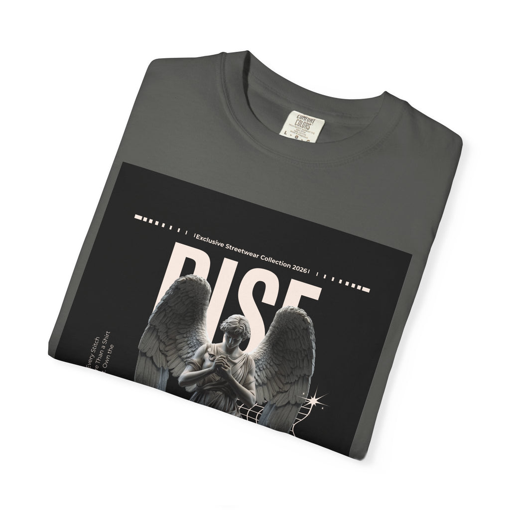 Rise Angel Graphic T-Shirt — Gothic Statue Streetwear Tee