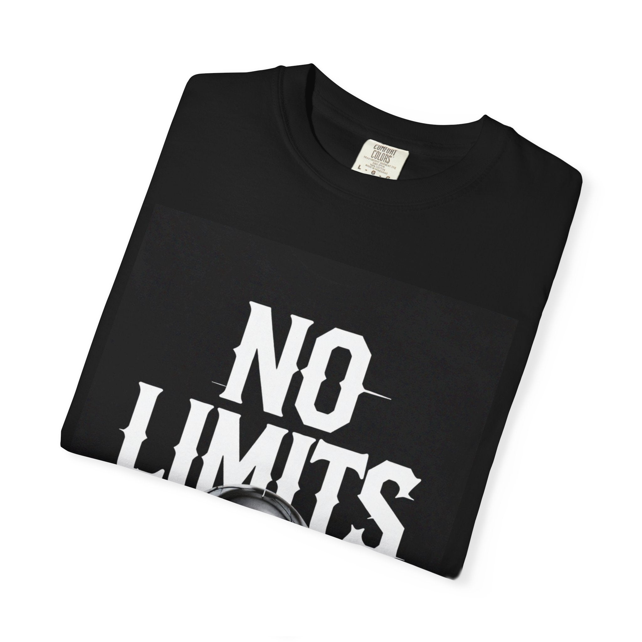 No Limits Skull T-Shirt — Edgy Biker Rock Graphic Tee