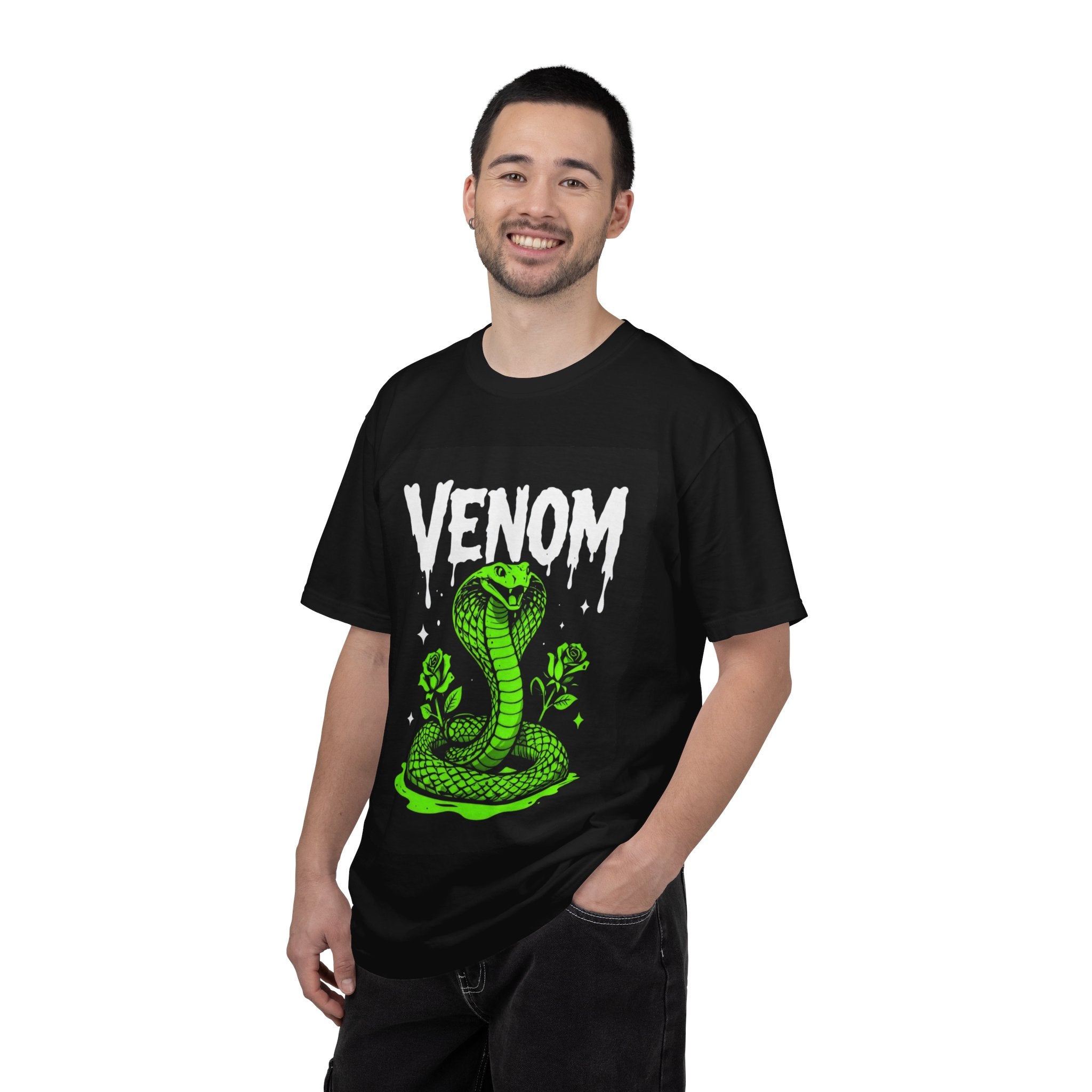 Venom Green Cobra T‑Shirt — Neon Snake Graphic Tee