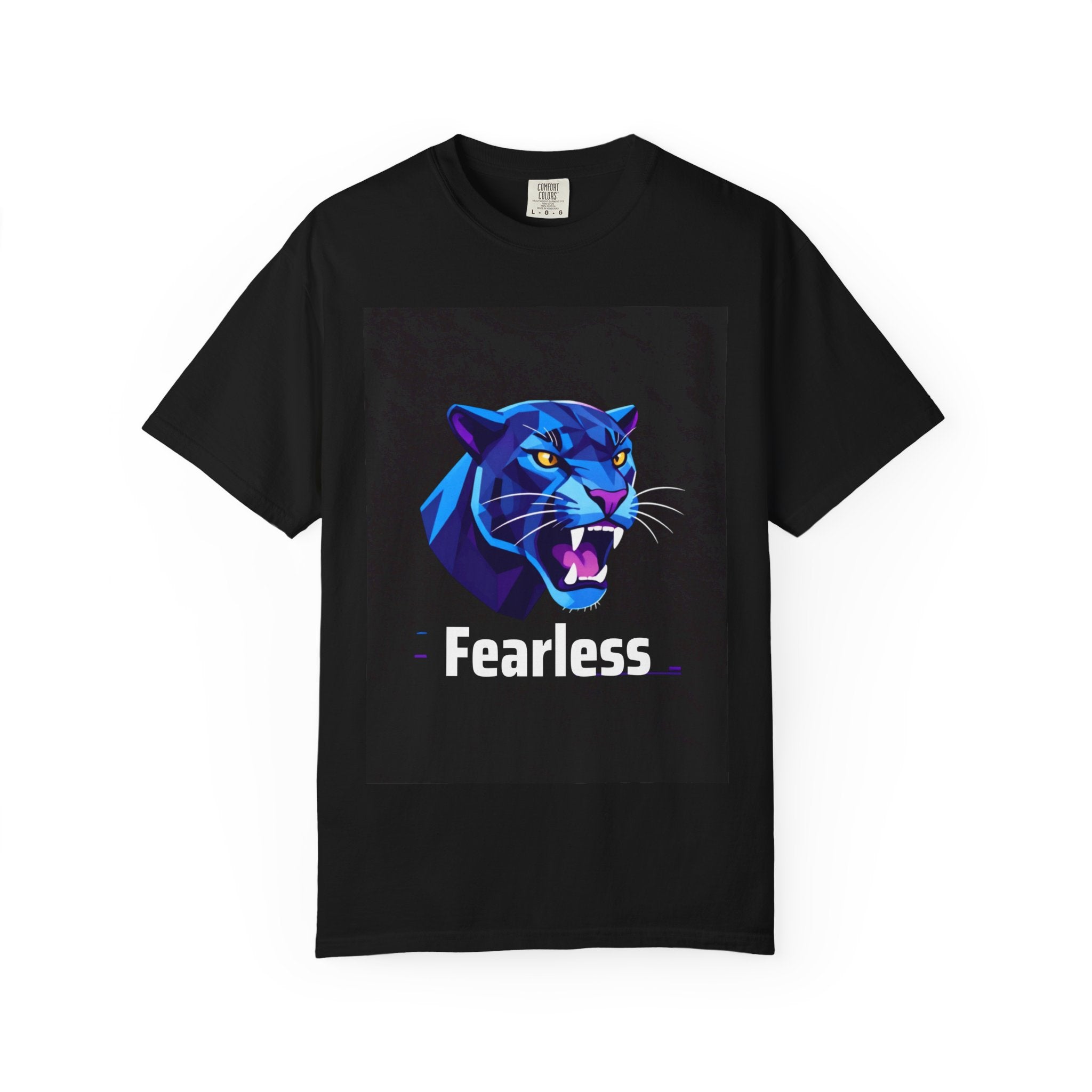 Fearless Panther T-Shirt — Bold Blue Panther Graphic Tee
