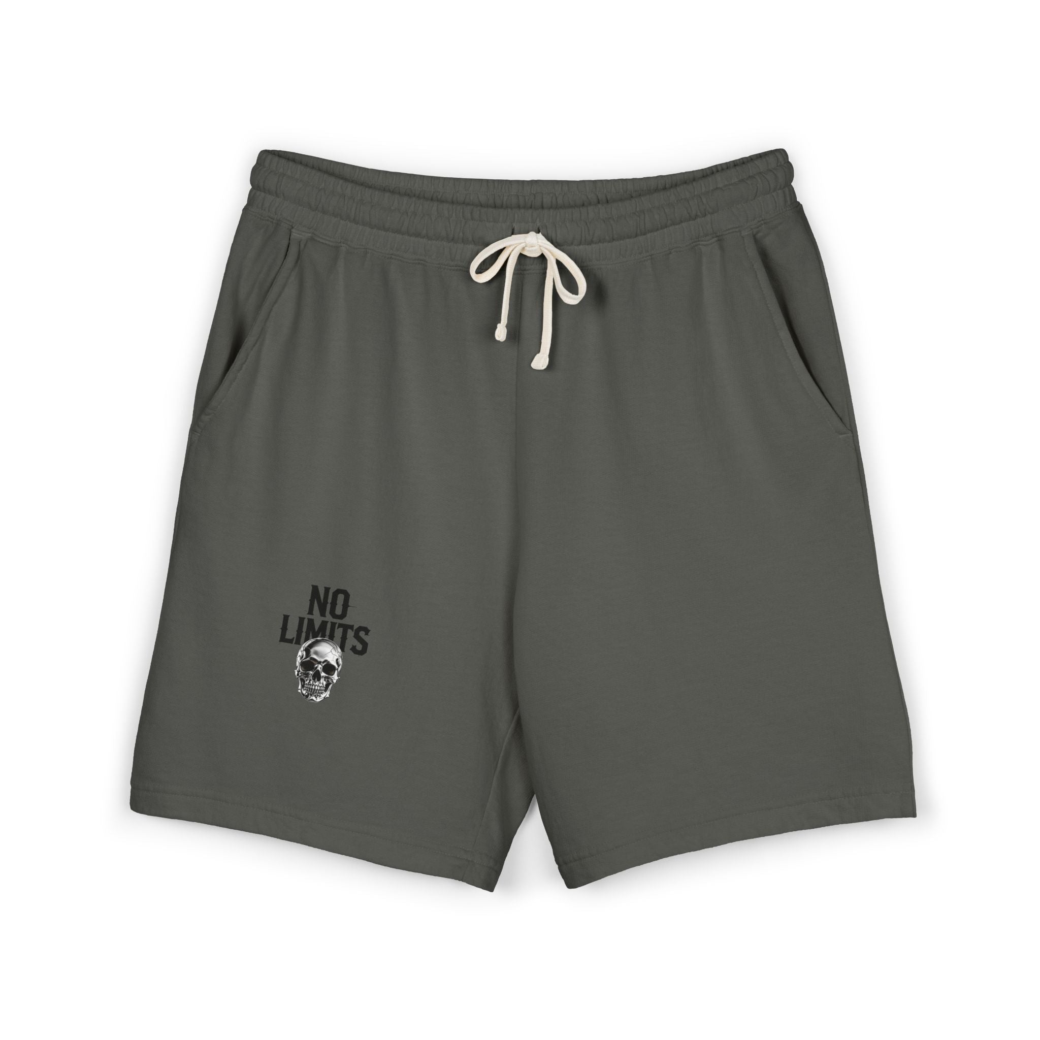 No Limits Fleece Sweat Shorts — Lightweight Garment-Dyed Casual Shorts