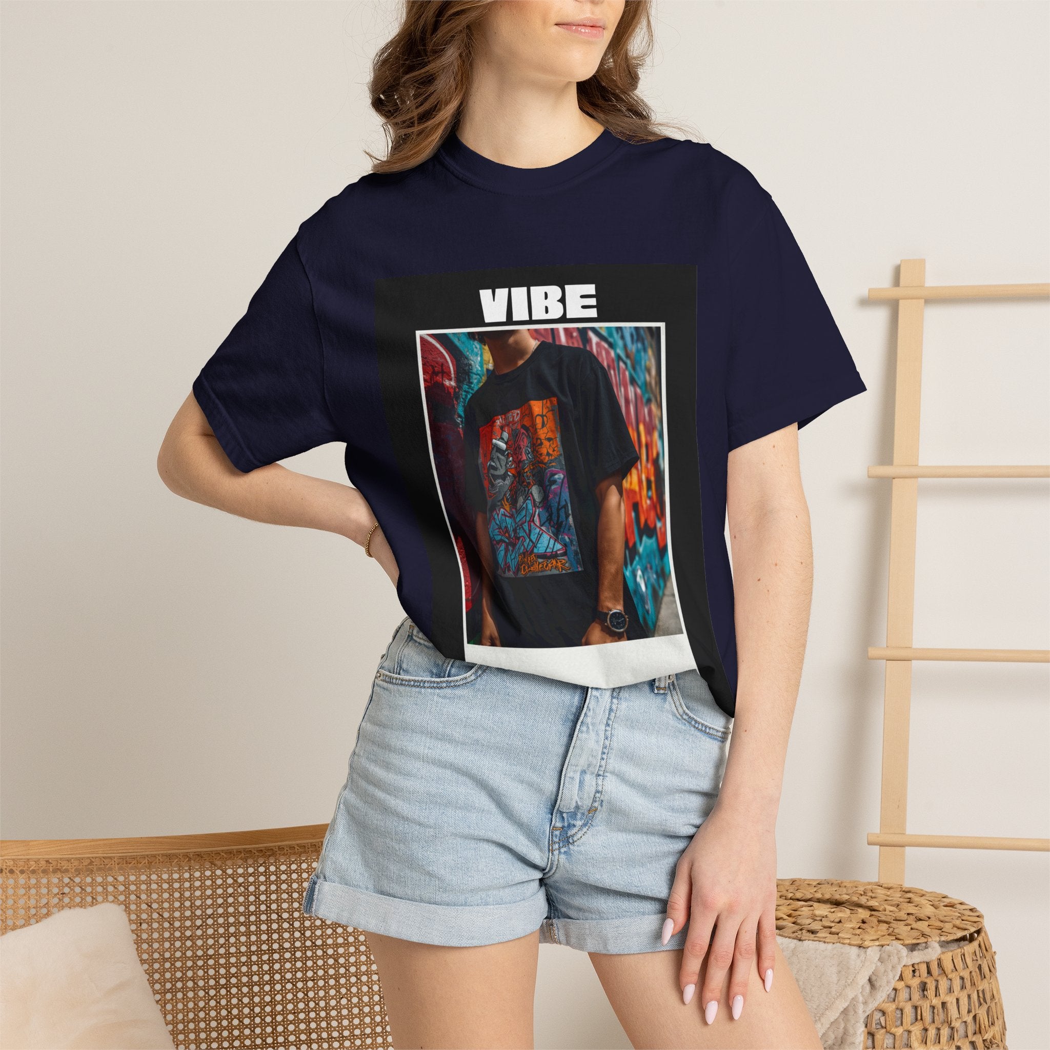 Vibe Graphic T-Shirt — Urban Photo-Frame Streetwear Tee