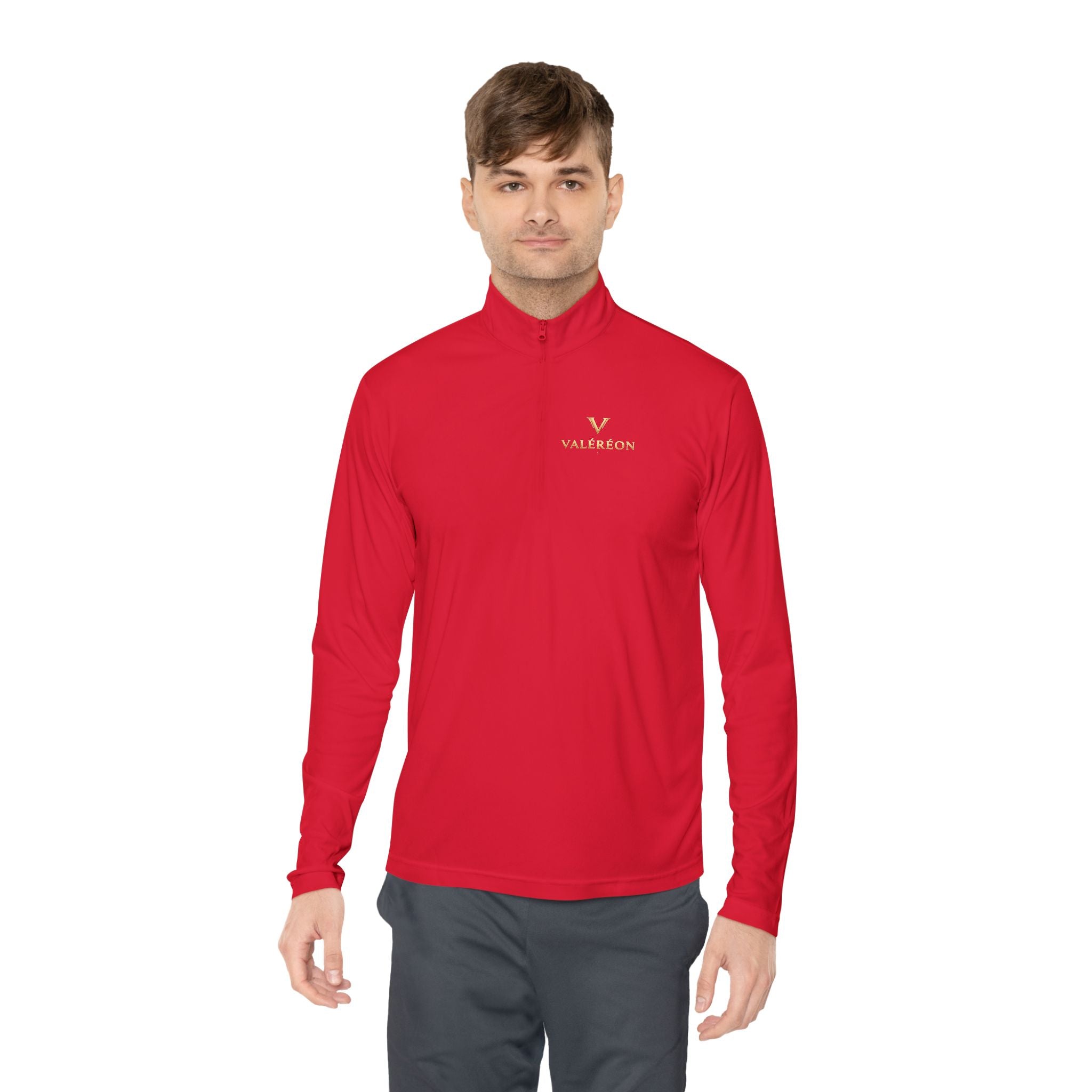 Embroidered Valianton Logo Quarter-Zip Pullover