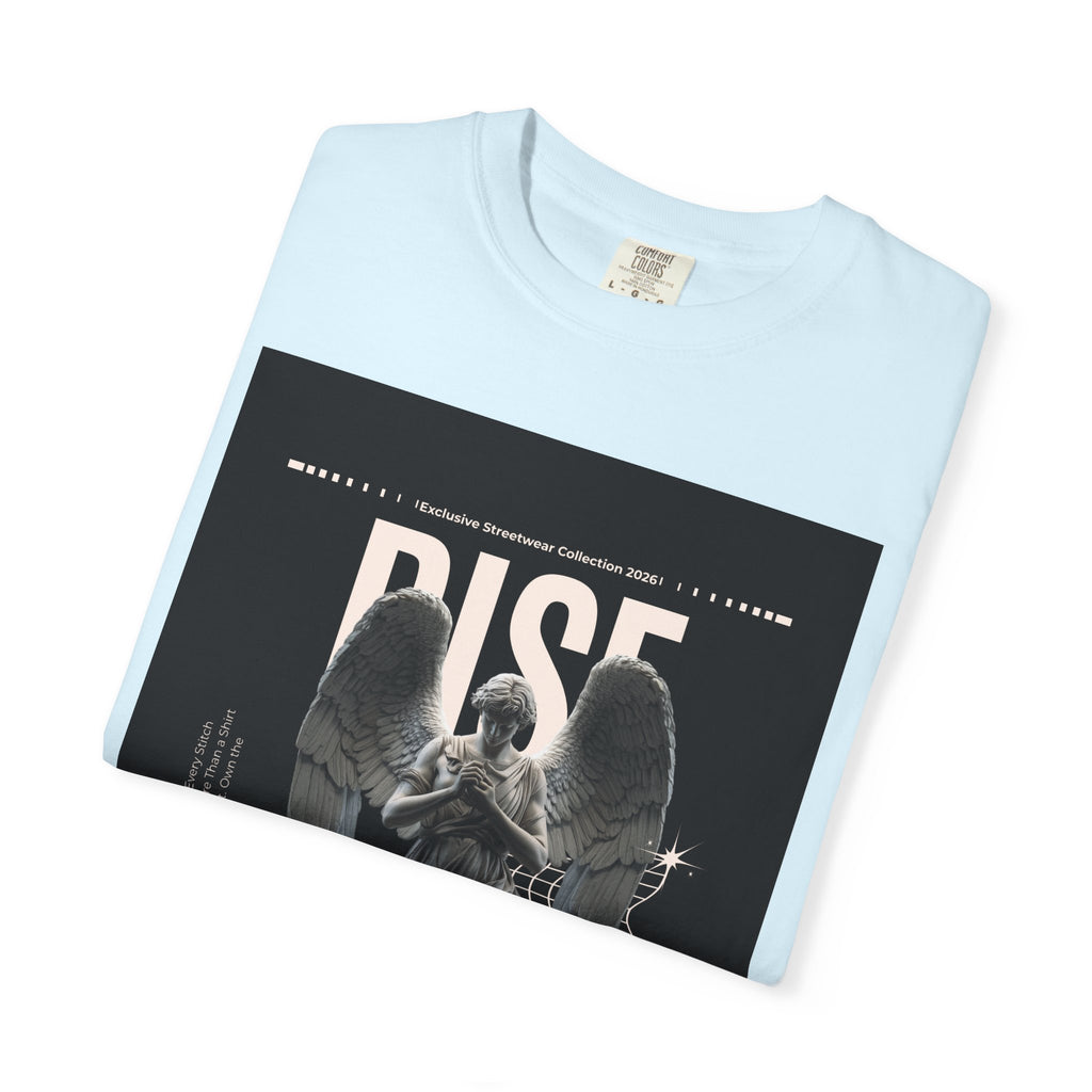 Rise Angel Graphic T-Shirt — Gothic Statue Streetwear Tee