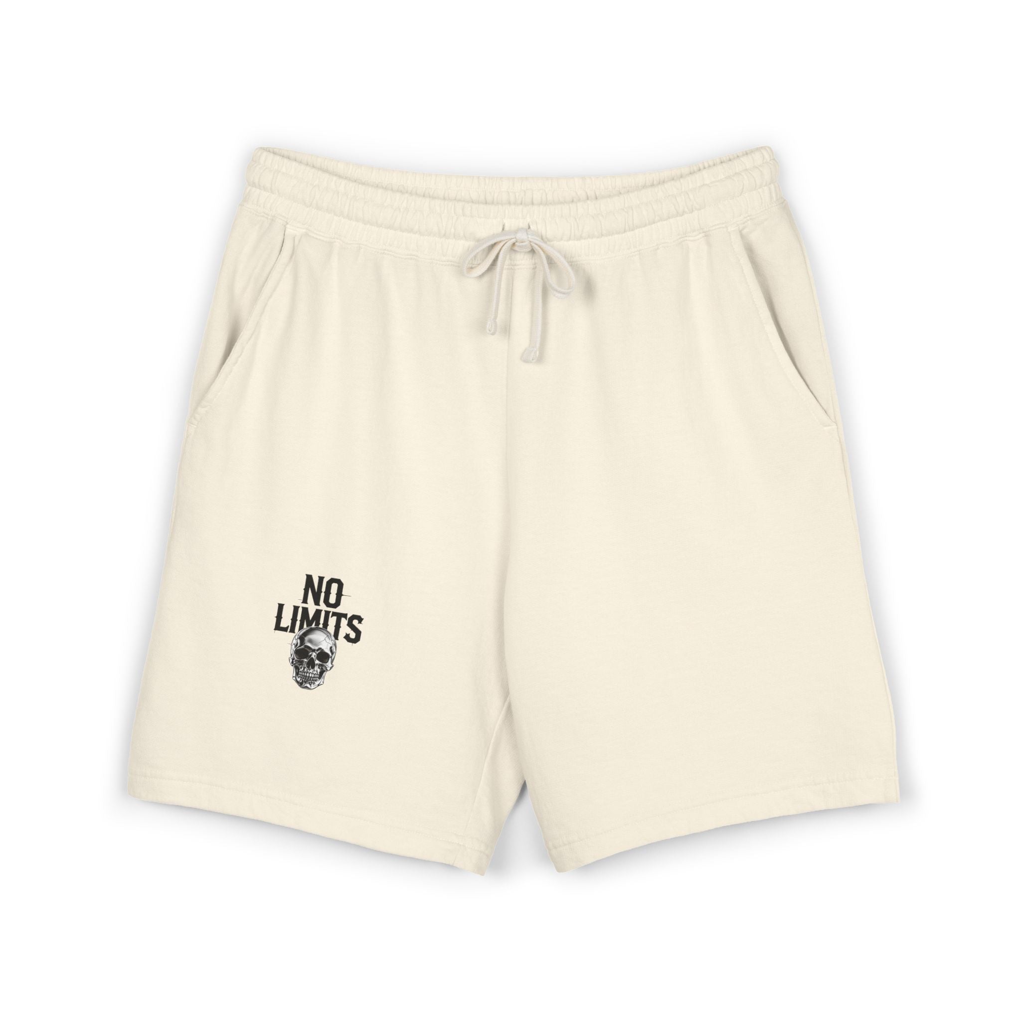 No Limits Fleece Sweat Shorts — Lightweight Garment-Dyed Casual Shorts