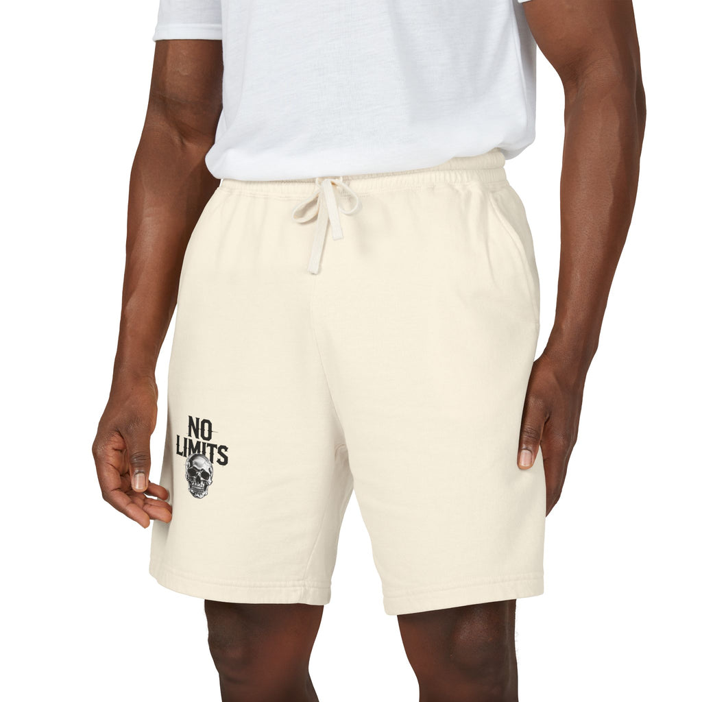 No Limits Fleece Sweat Shorts — Lightweight Garment-Dyed Casual Shorts