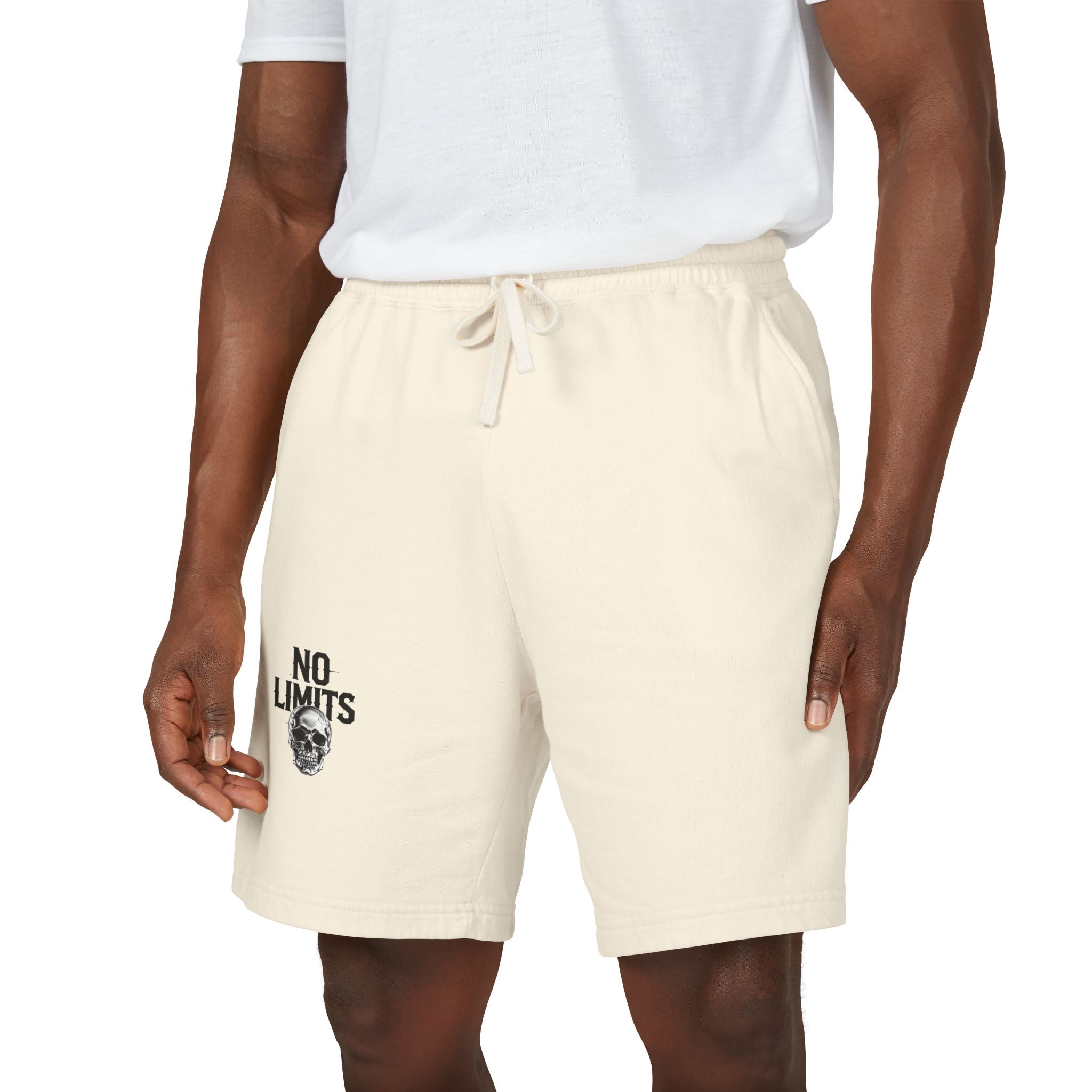 No Limits Fleece Sweat Shorts — Lightweight Garment-Dyed Casual Shorts