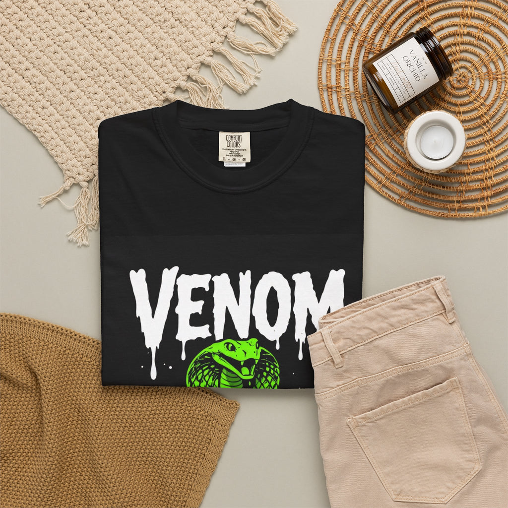Venom Green Cobra T‑Shirt — Neon Snake Graphic Tee