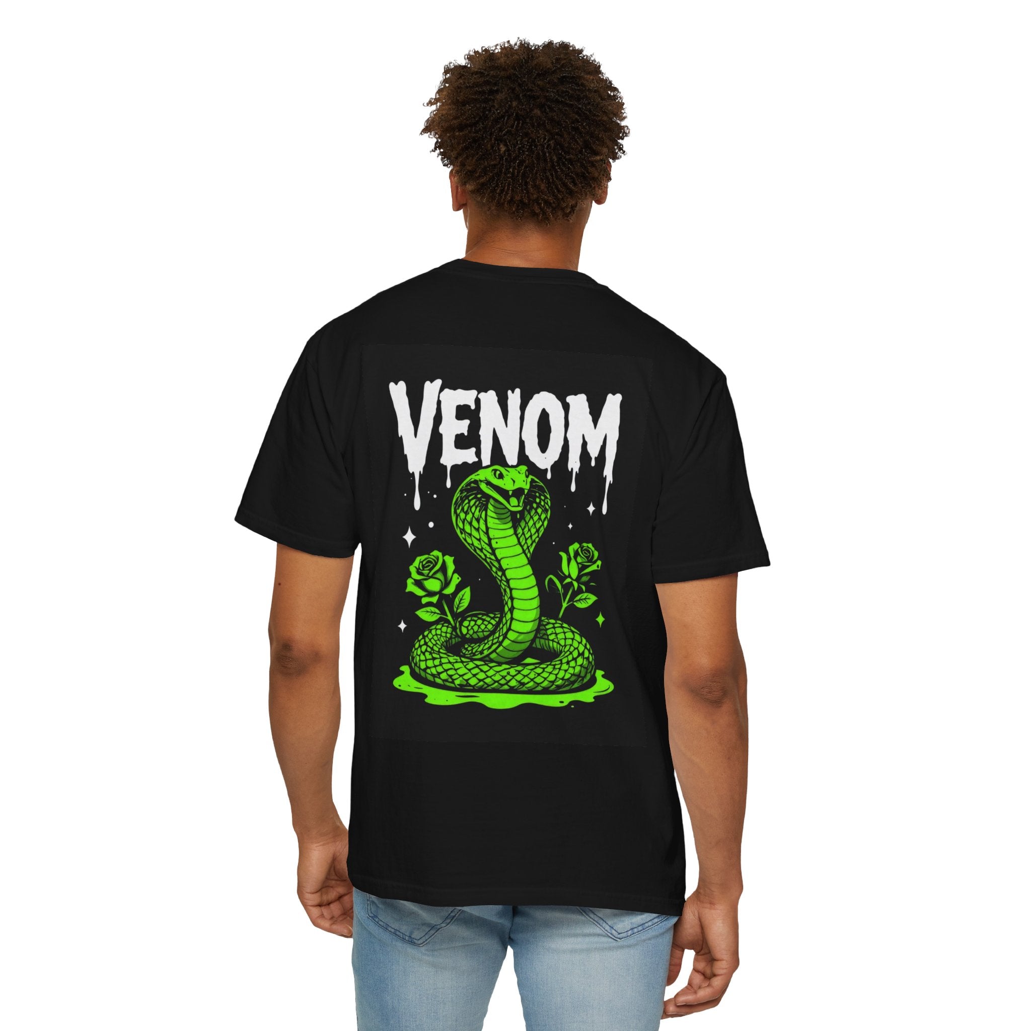 Venom Cobra T-Shirt — Neon Green Snake Graphic Tee