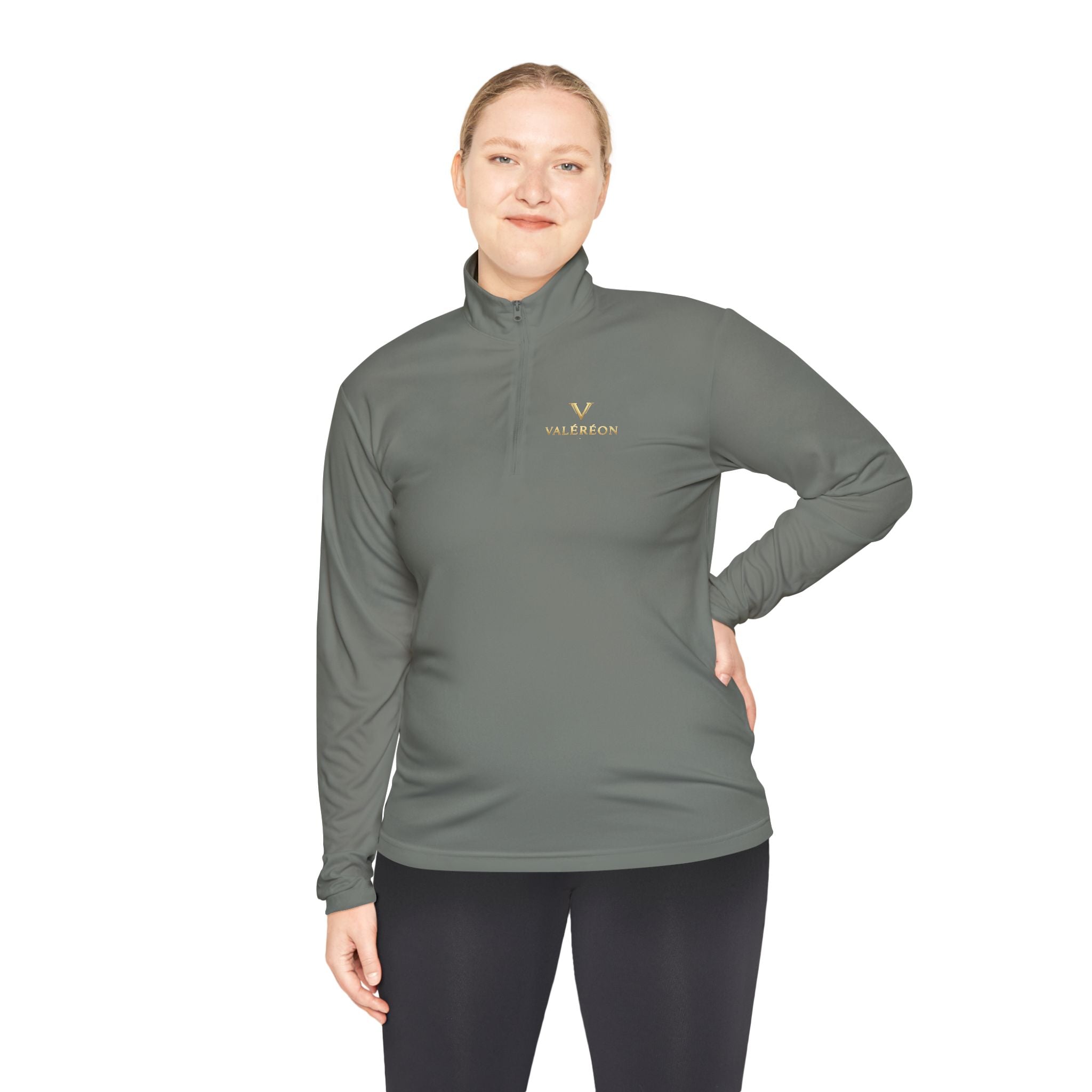 Embroidered Valianton Logo Quarter-Zip Pullover