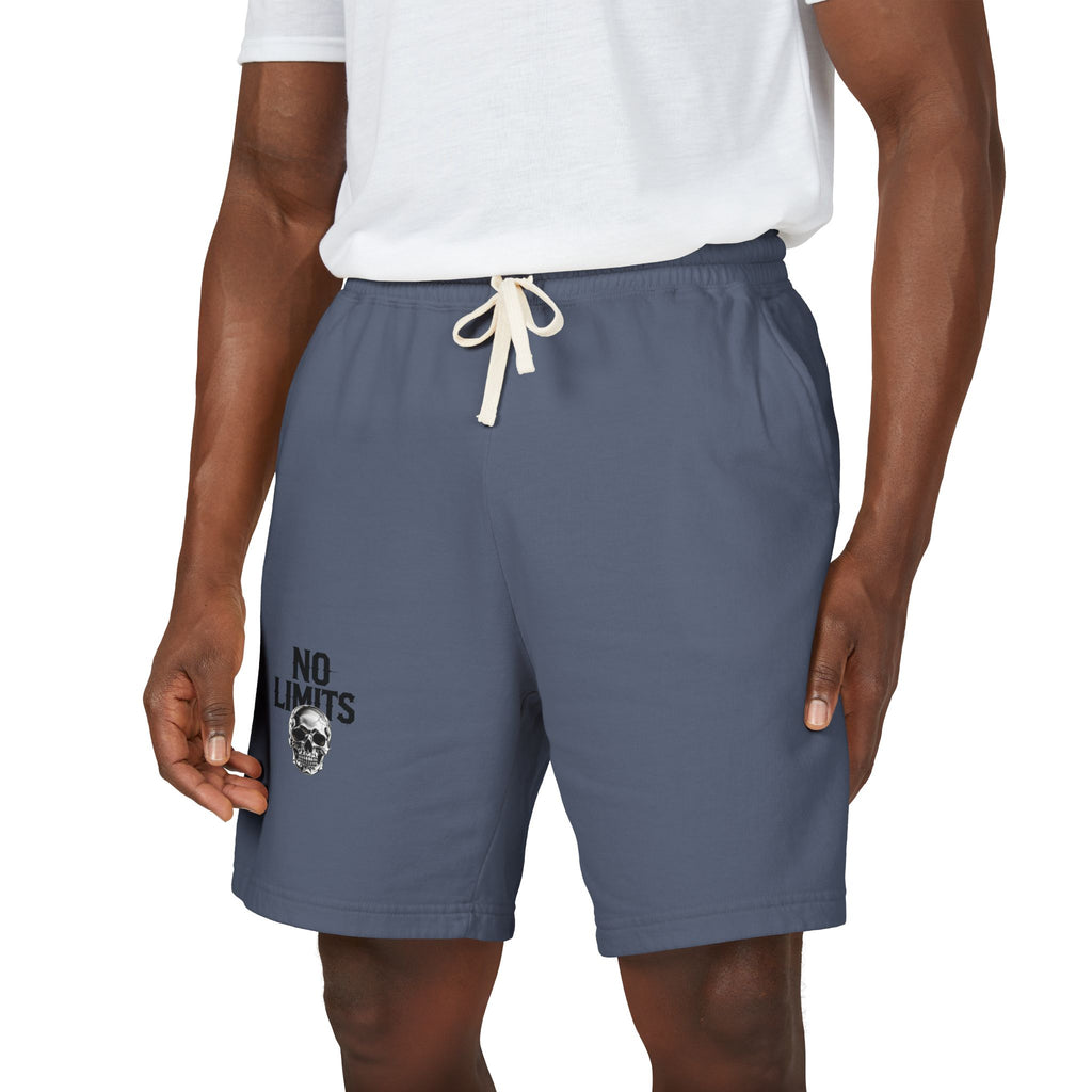 No Limits Fleece Sweat Shorts — Lightweight Garment-Dyed Casual Shorts