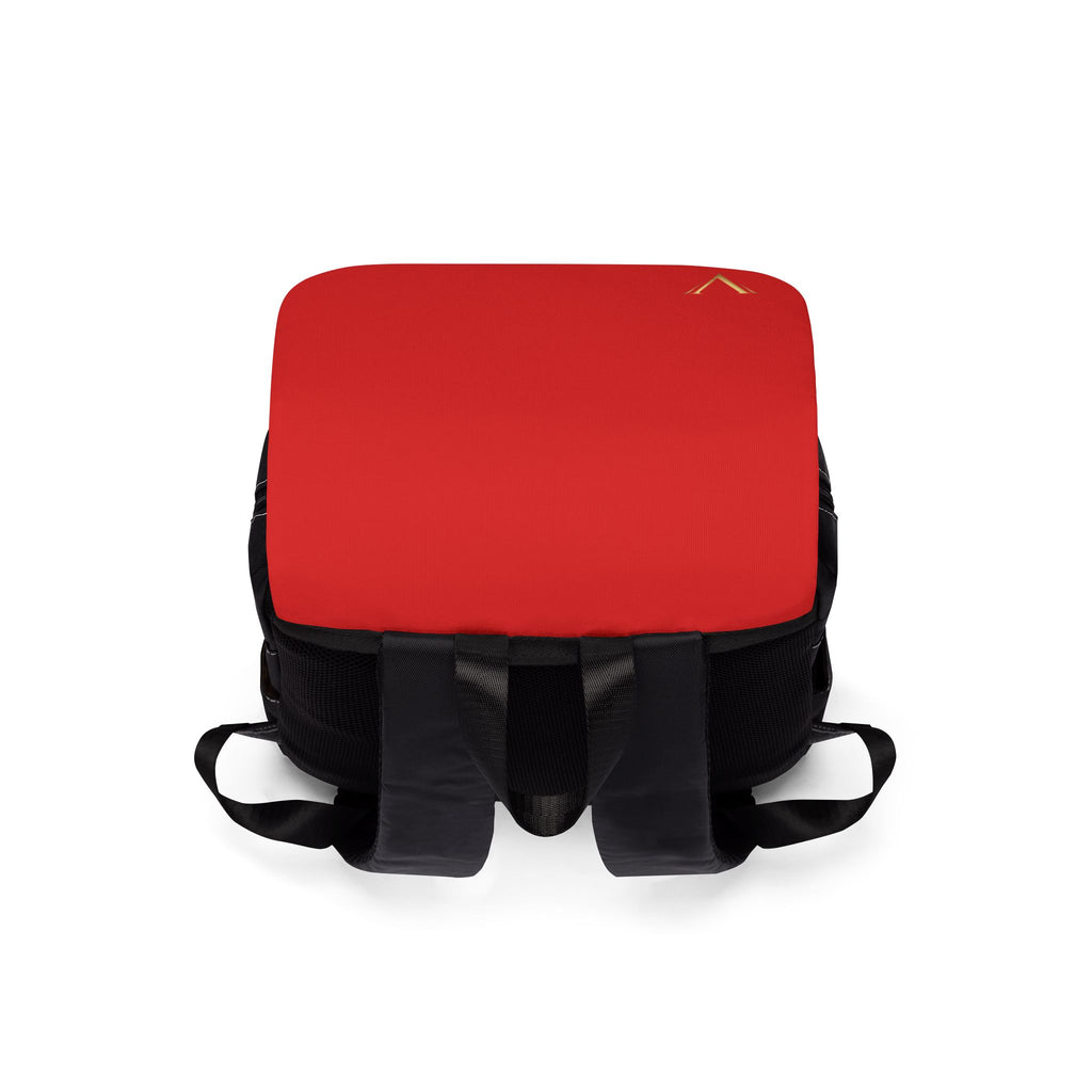 Casual Shoulder Backpack – Minimal Black & White Daypack