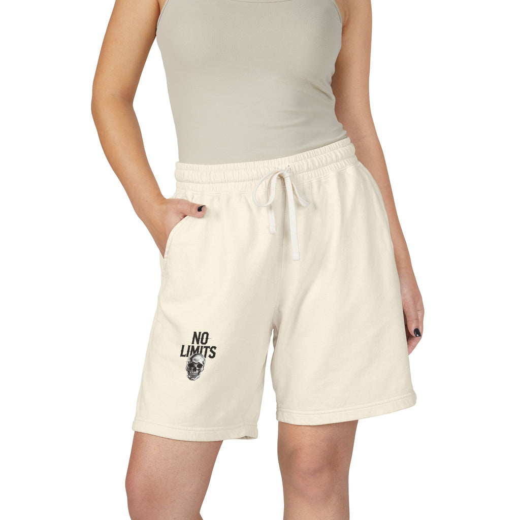 No Limits Fleece Sweat Shorts — Lightweight Garment-Dyed Casual Shorts